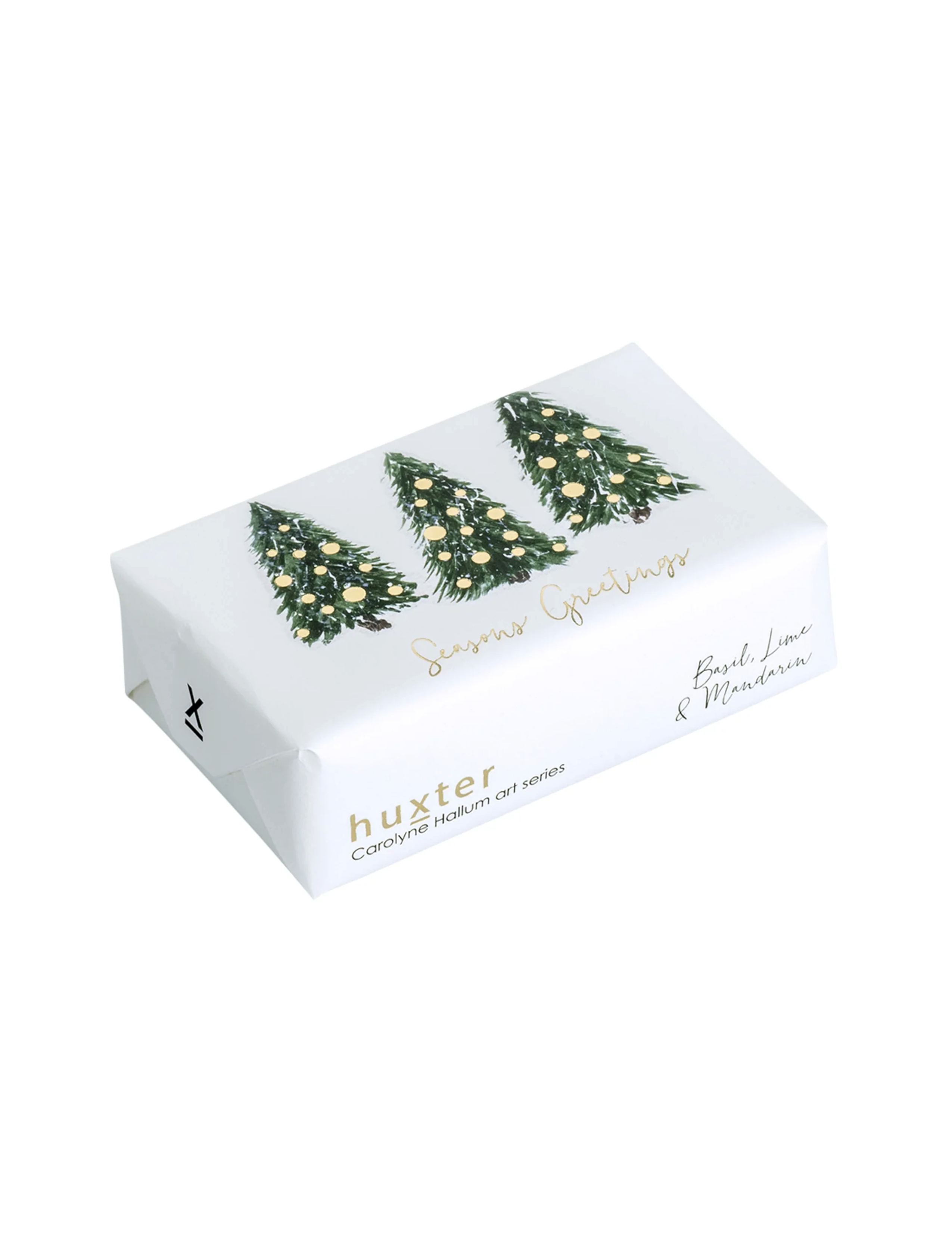 Seasons Greetings Tree Farm Gold Foil Soap Bar