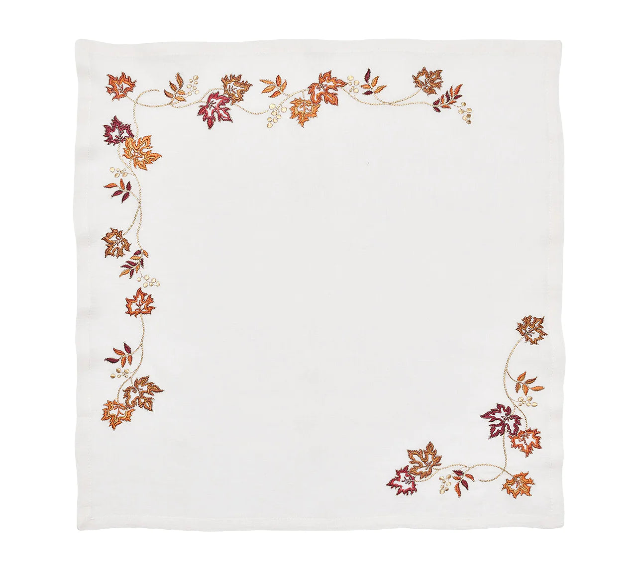 Fall Frolics Napkin Set/4 - White & Multi