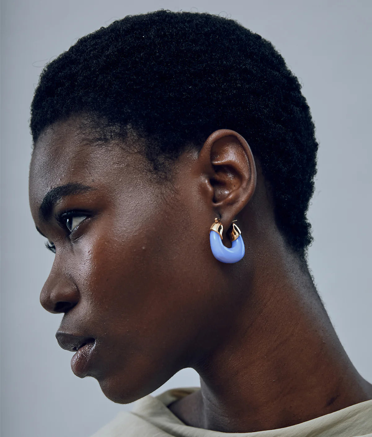 Mini Organic Hoops - Periwinkle
