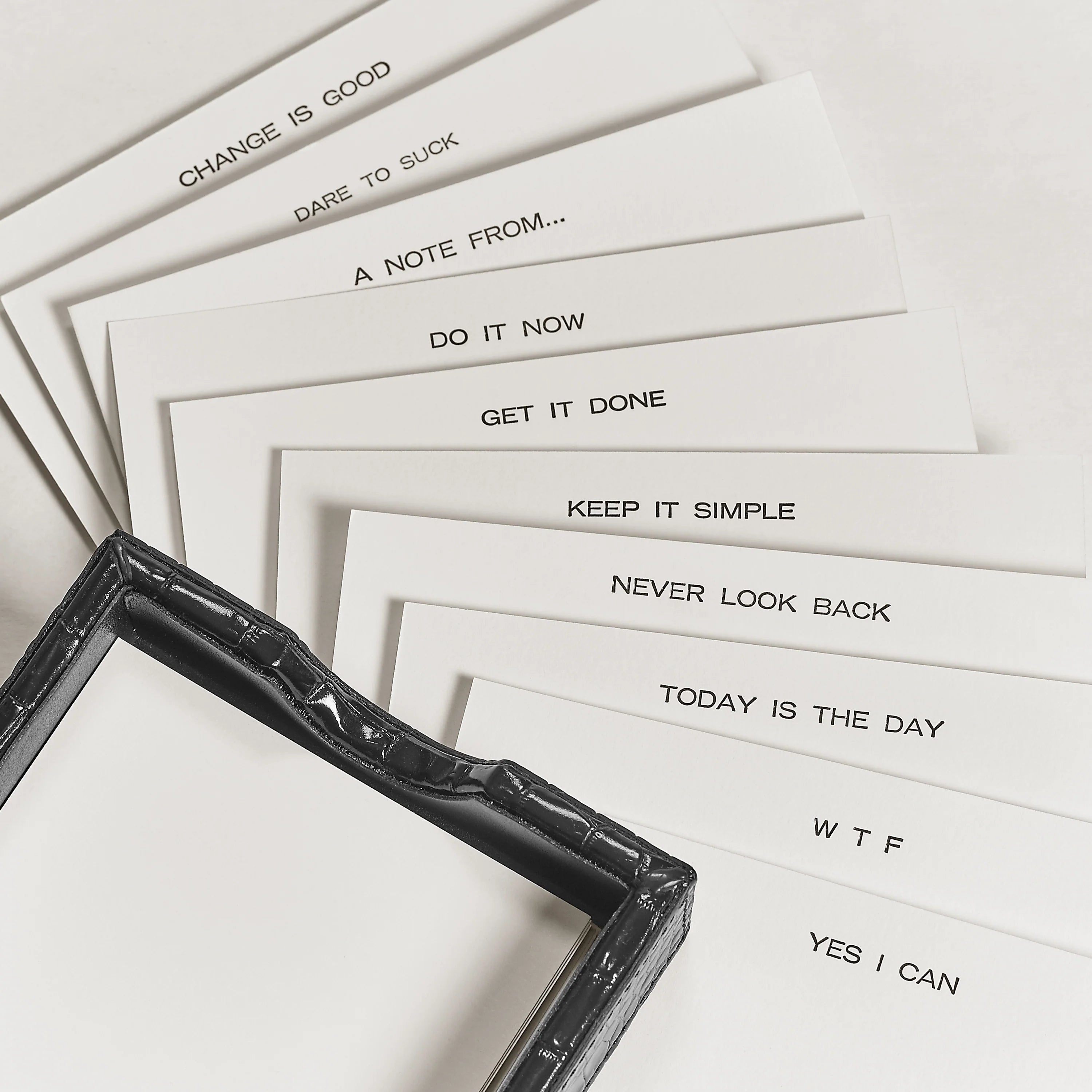 Letterpress Notecard Set 25 - Never Look Back