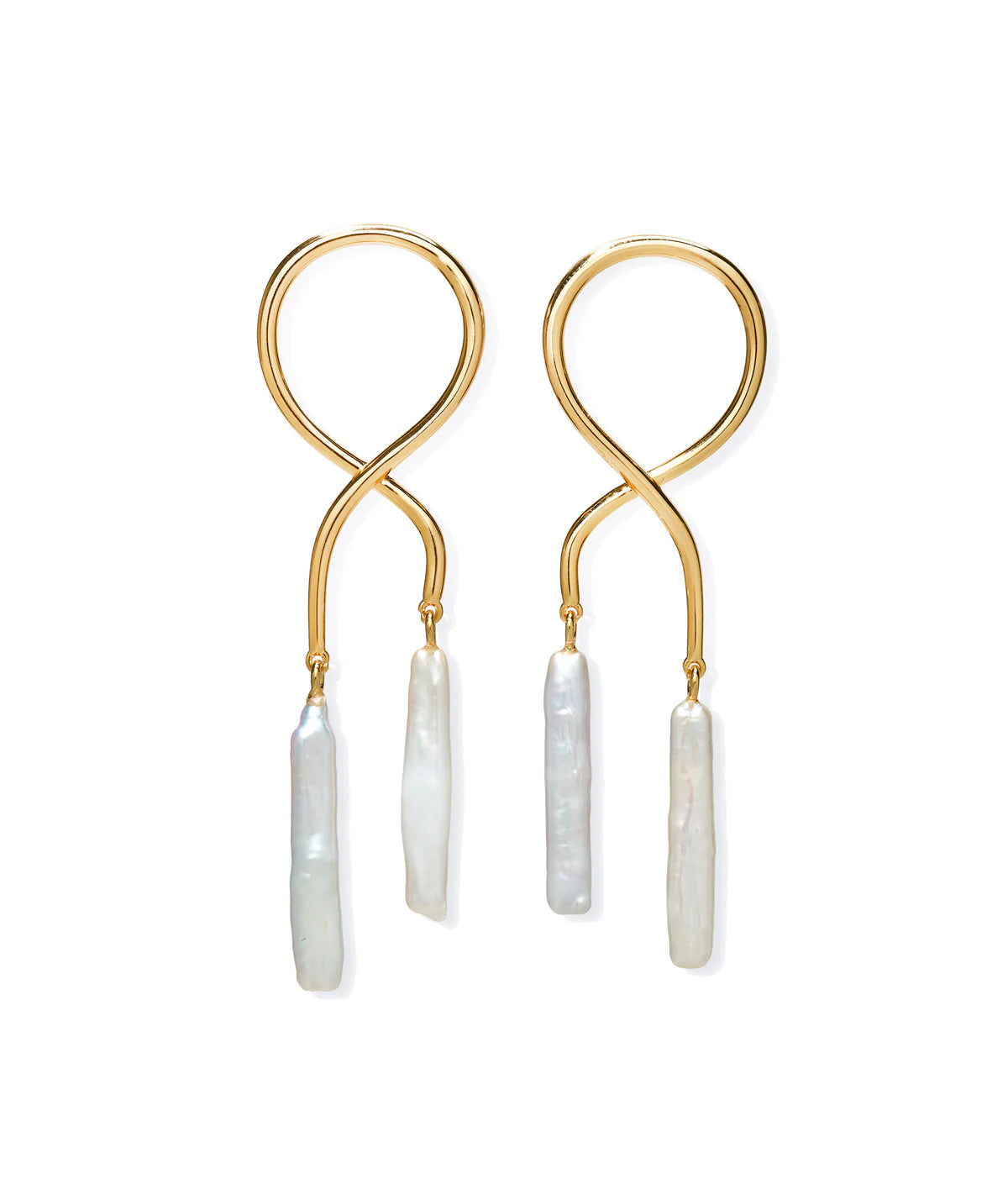 Etienne Earrings Stick Pearl