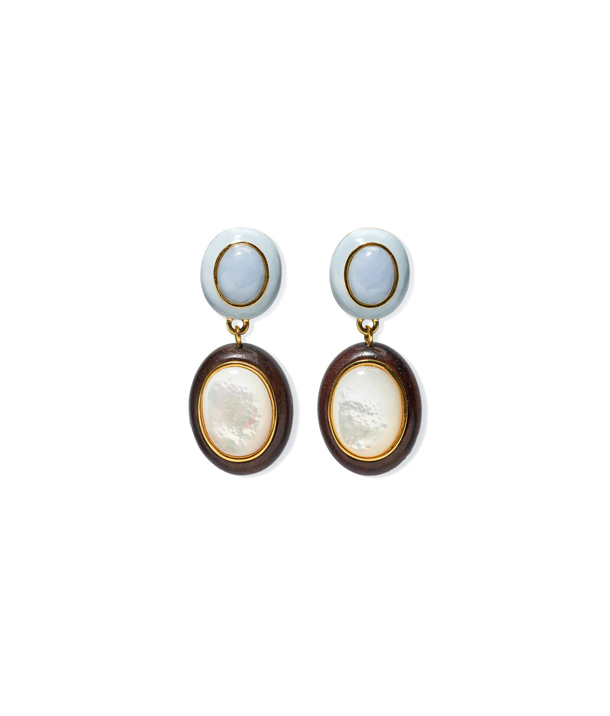 Papaya Earrings in Pearl