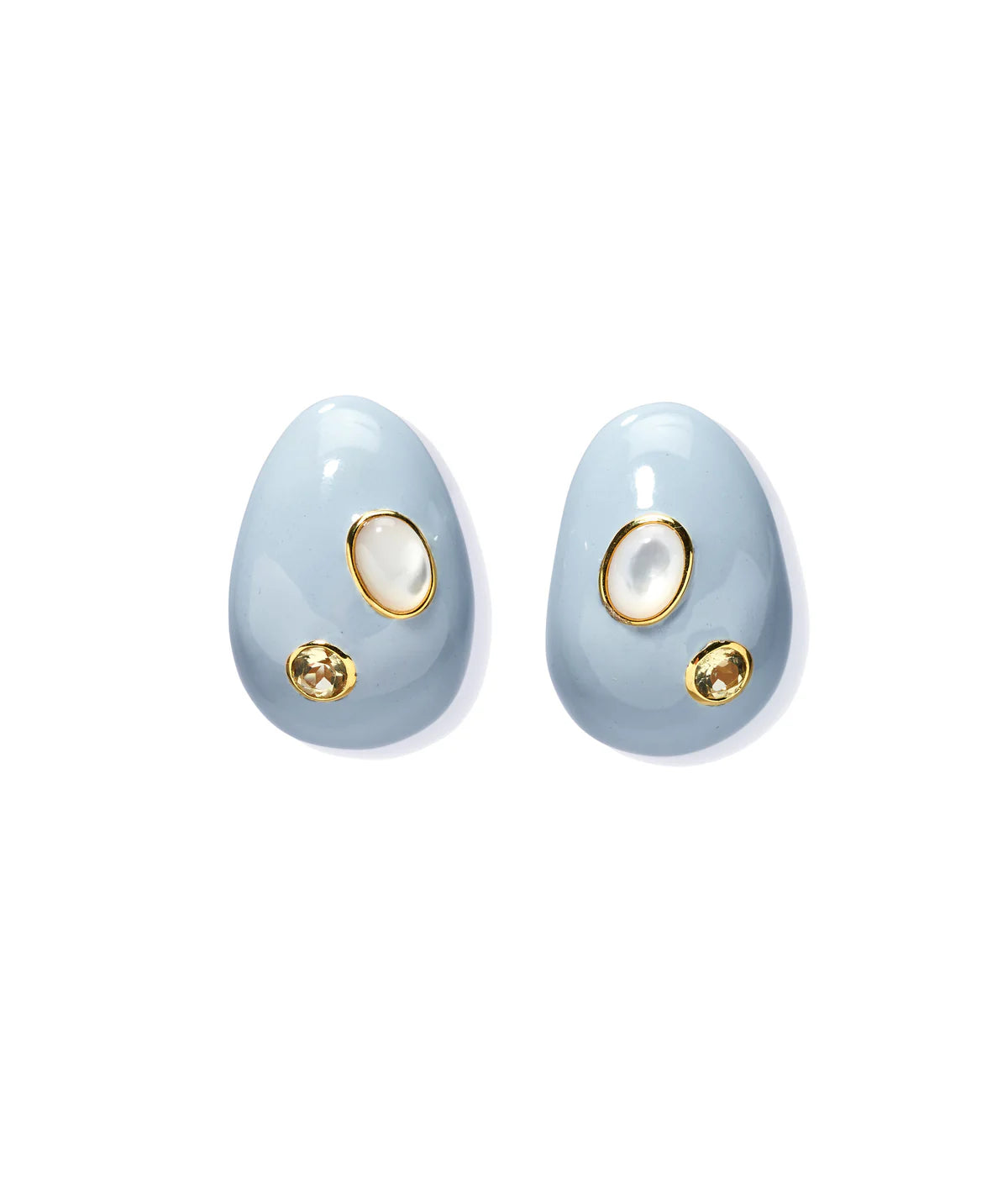 Mini Arp Earrings in Studded Mist