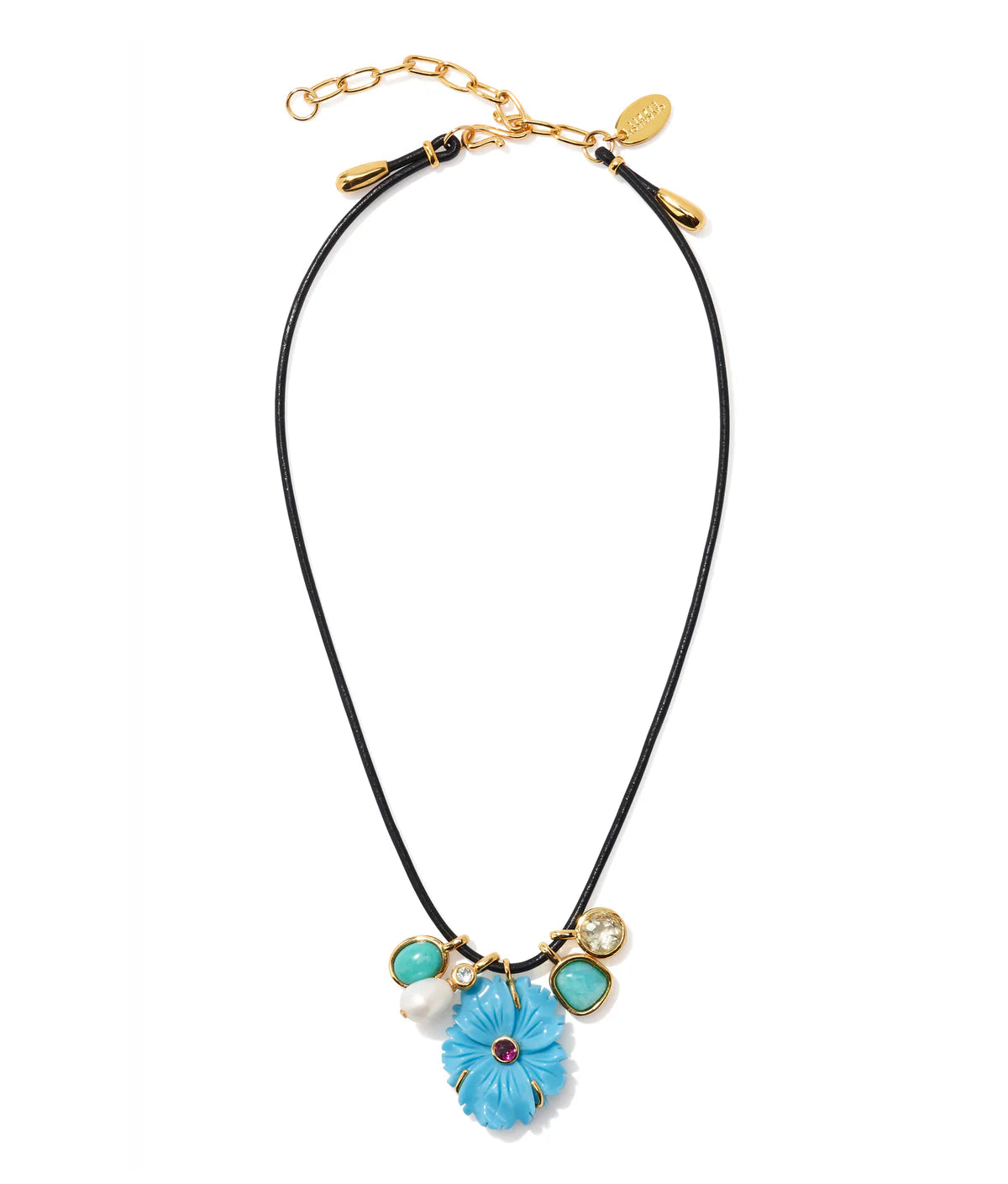 Shibori Flower Necklace