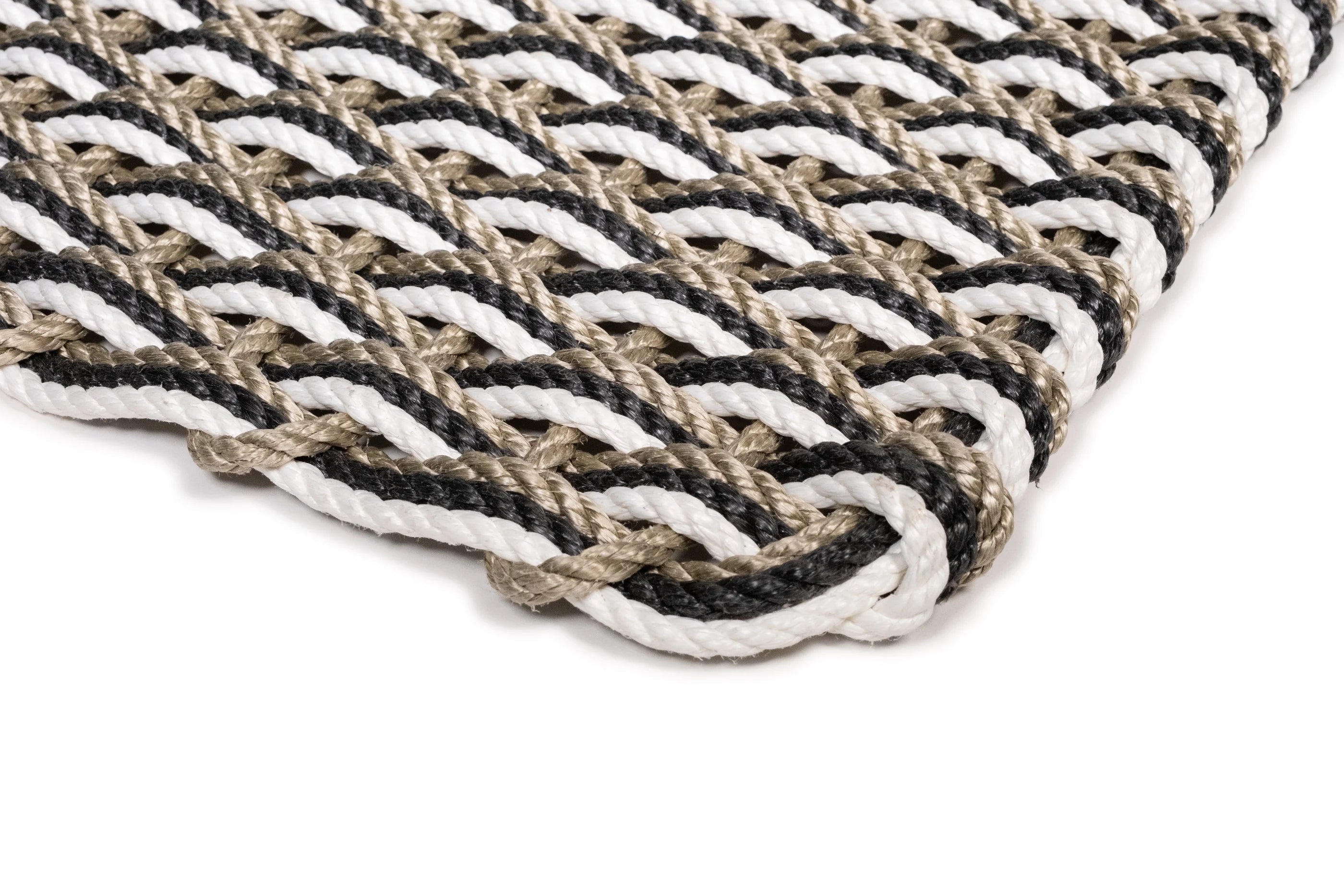 Doormat - Sand/Charcoal/Pearl Triple Weave