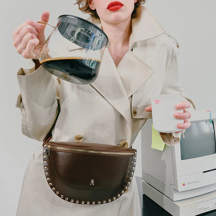 Smile Belt Bag - Choco Wool