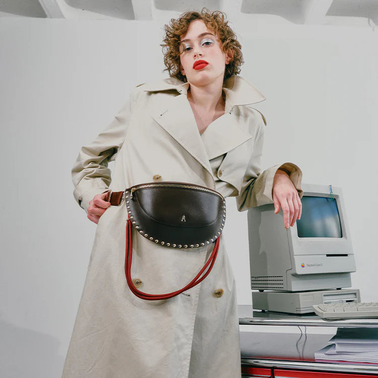 Smile Belt Bag - Python Noir