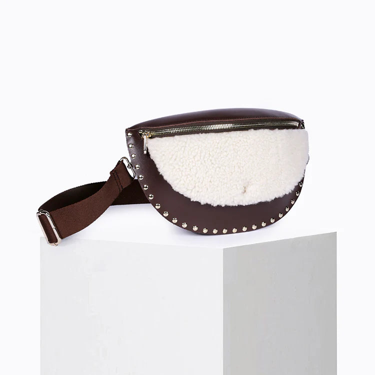 Smile Belt Bag - Choco Wool