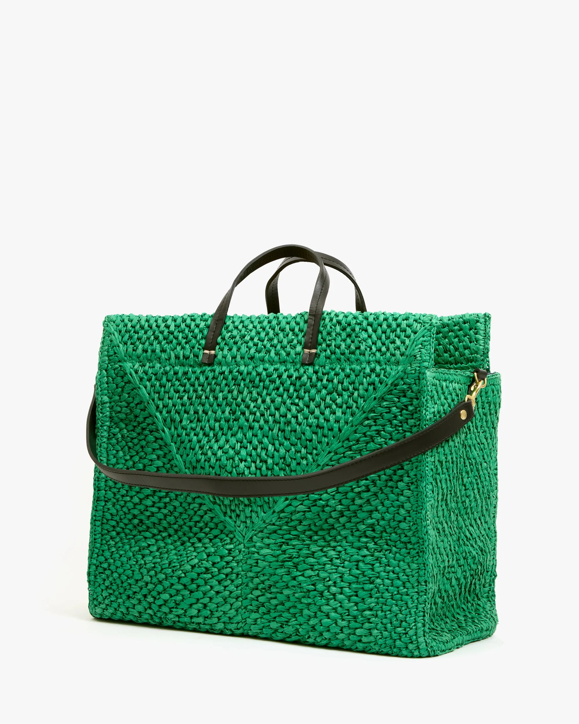 Summer Simple Tote - Green Apple Raffia