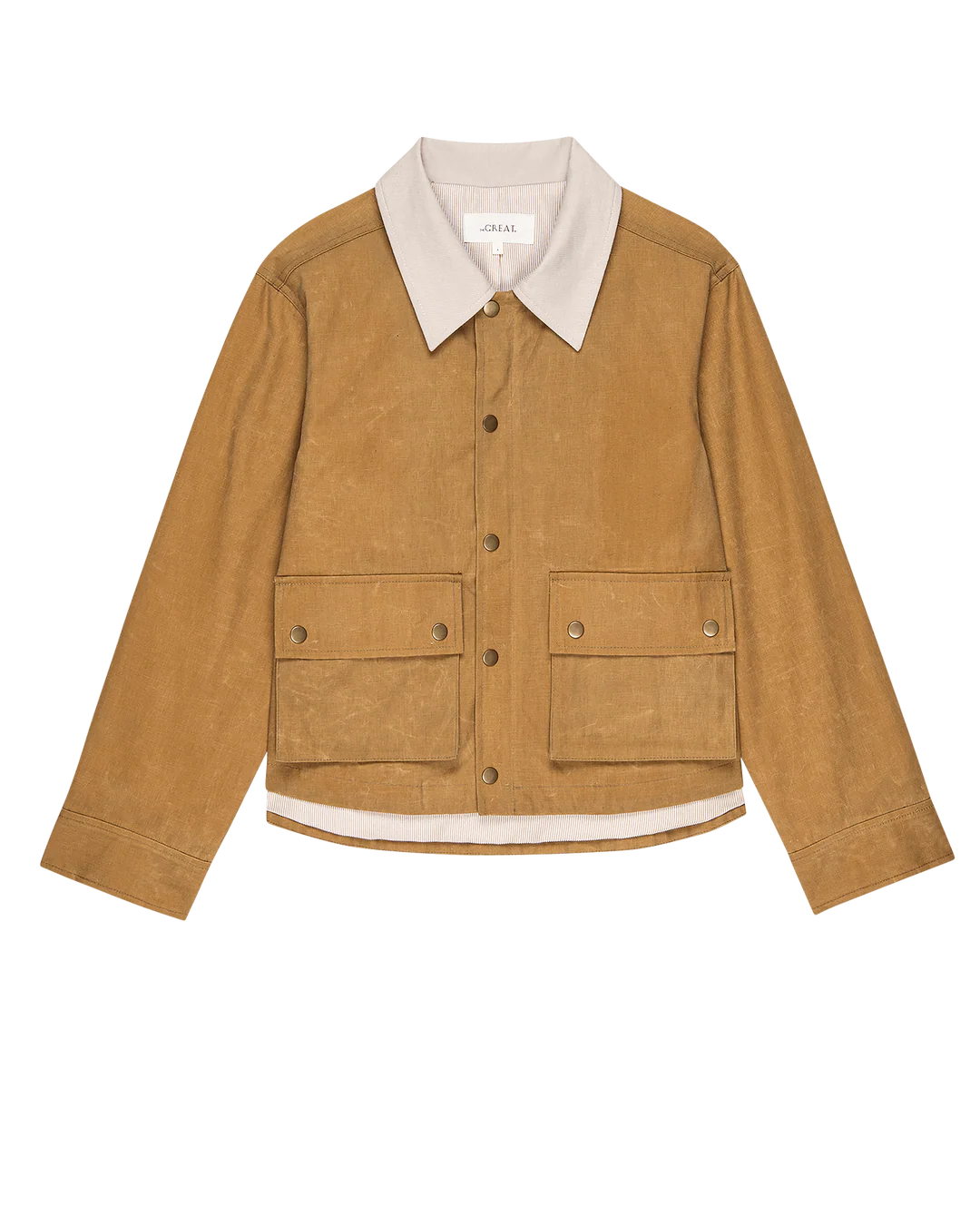 The Waxed Swingy Jacket - Walnut