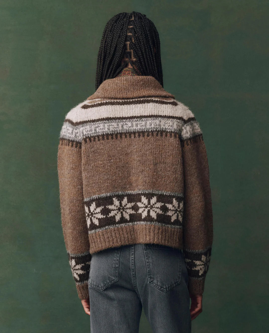 The Nordic Scholar Cardigan - Hickory Fair Isle