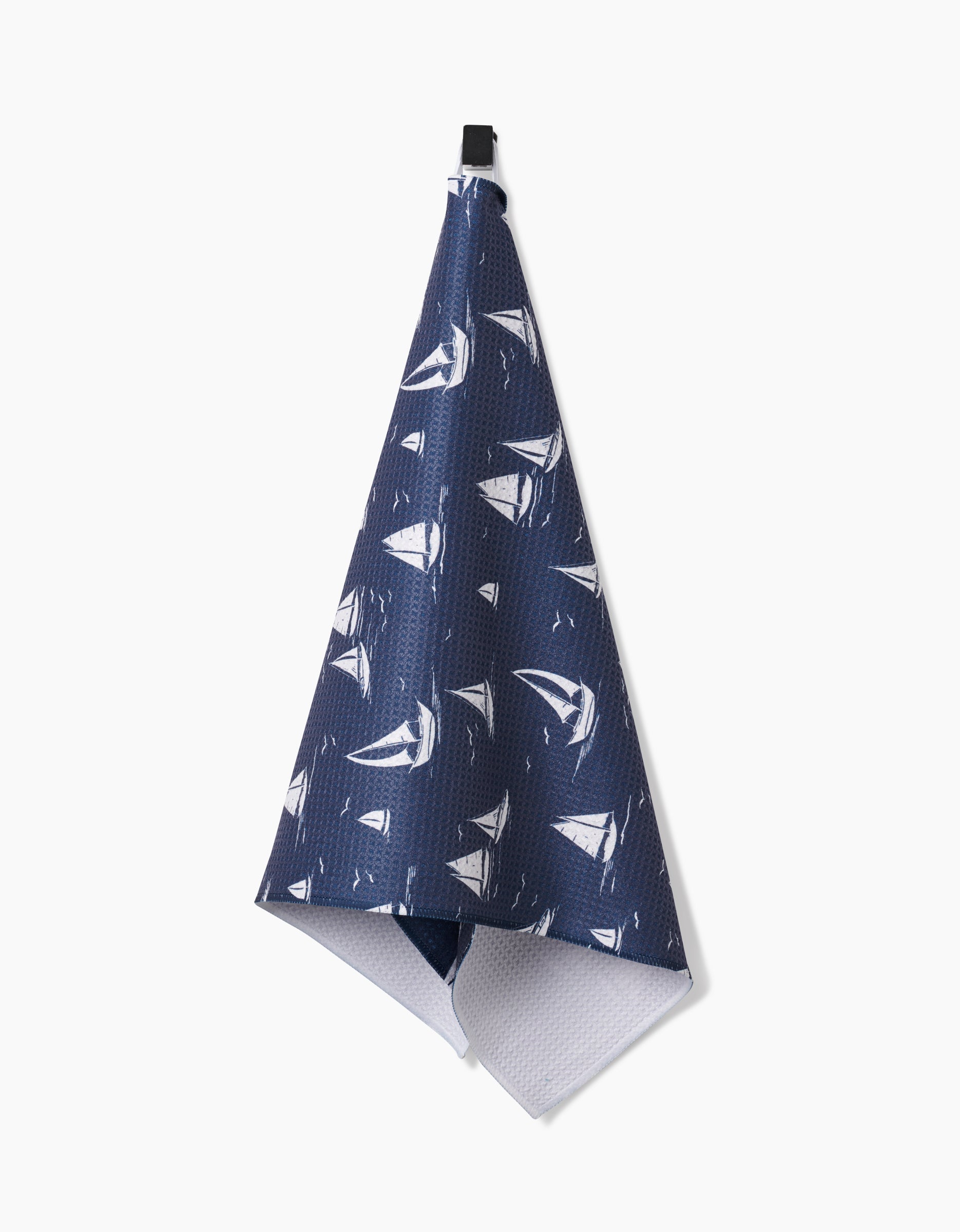 Microfiber Kitchen Tea Towel - Navy Race Day