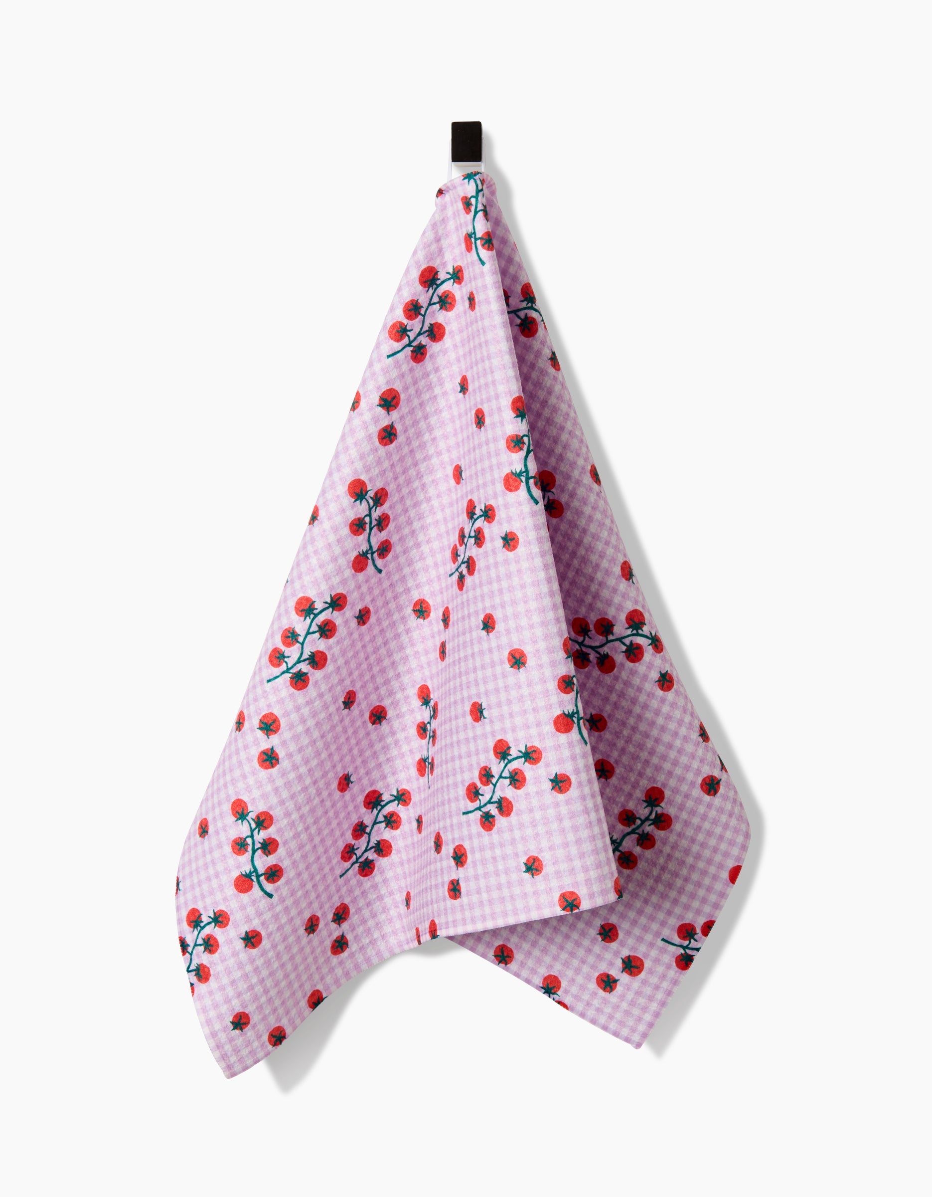 Microfiber Kitchen Tea Towel - Tomato Gingham