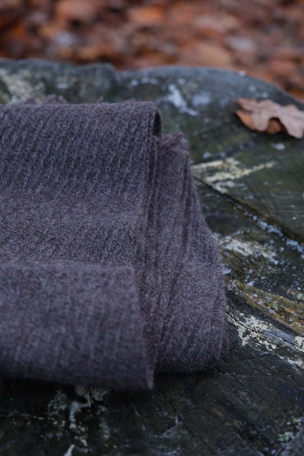 Traveller Plain Cashmere Scarf - Grey