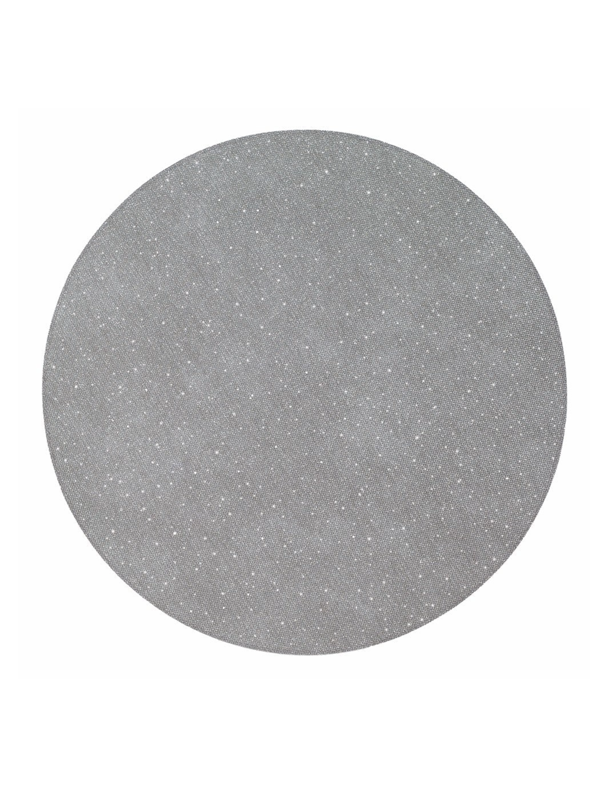 Gem Round Placemat Set of 4 - Silver