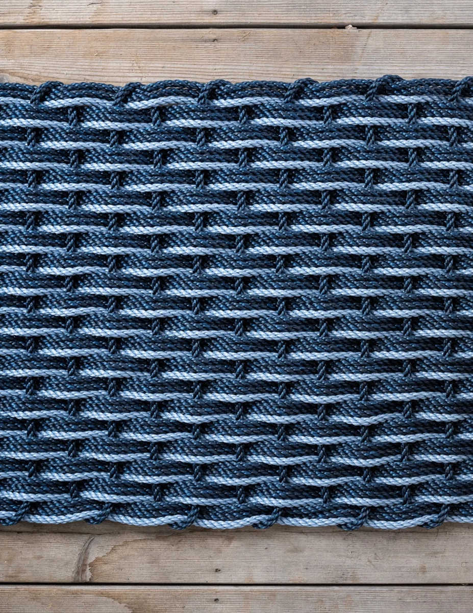 Doormat - Navy/Navy/Glacier Bay Triple Weave
