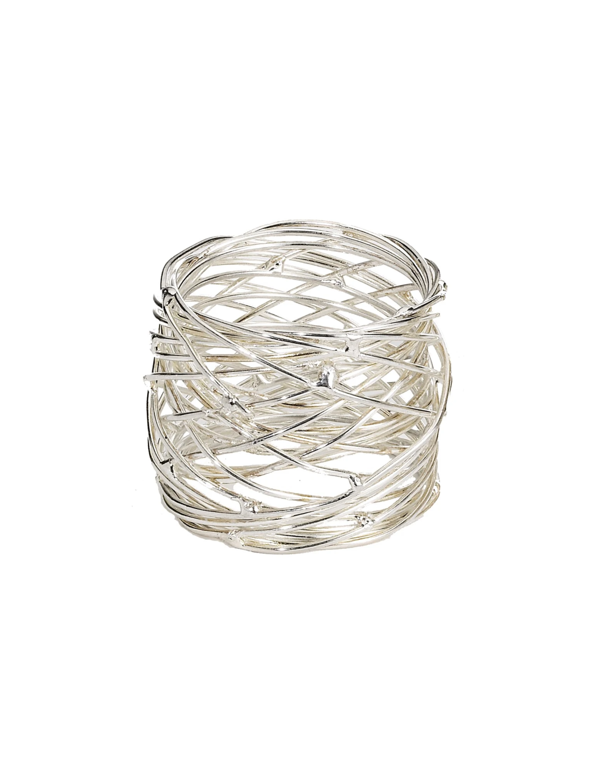 Tara Napkin Ring Set/4 - Nickle