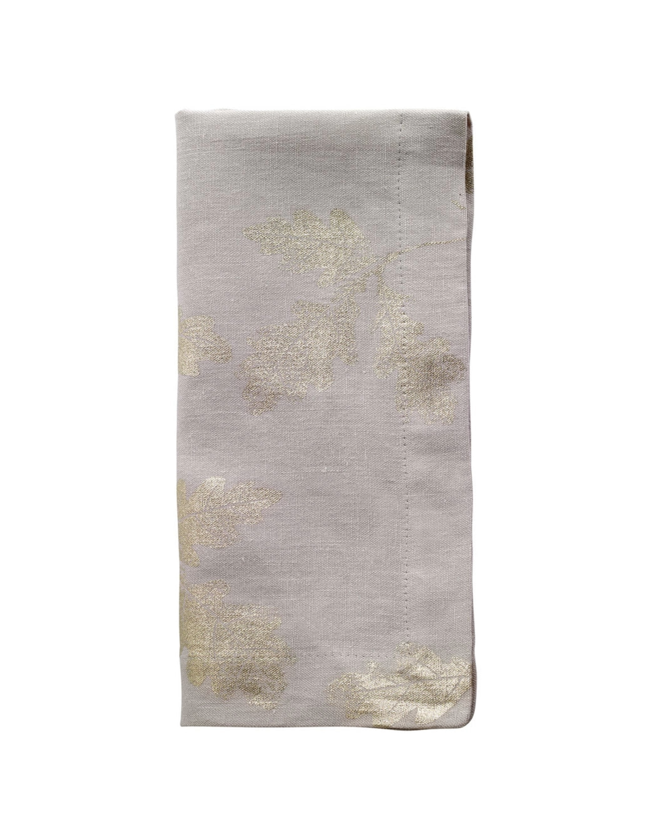 Acorn Napkin Set/4 - Grey