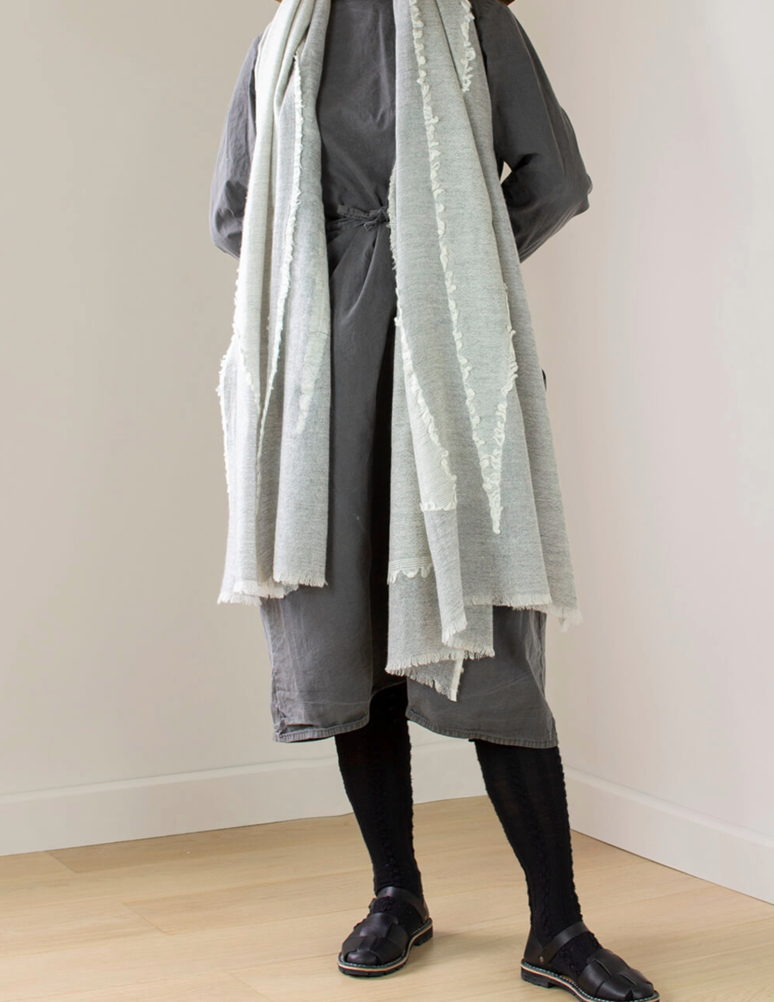 Artisan Cashmere Scarf - Oatmeal