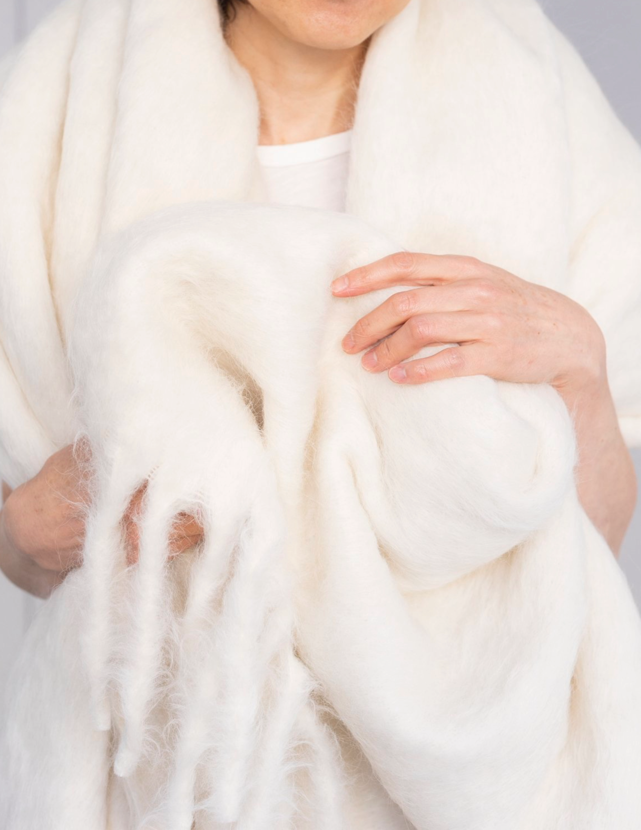 Wooly Mammoth Throw - Cloud