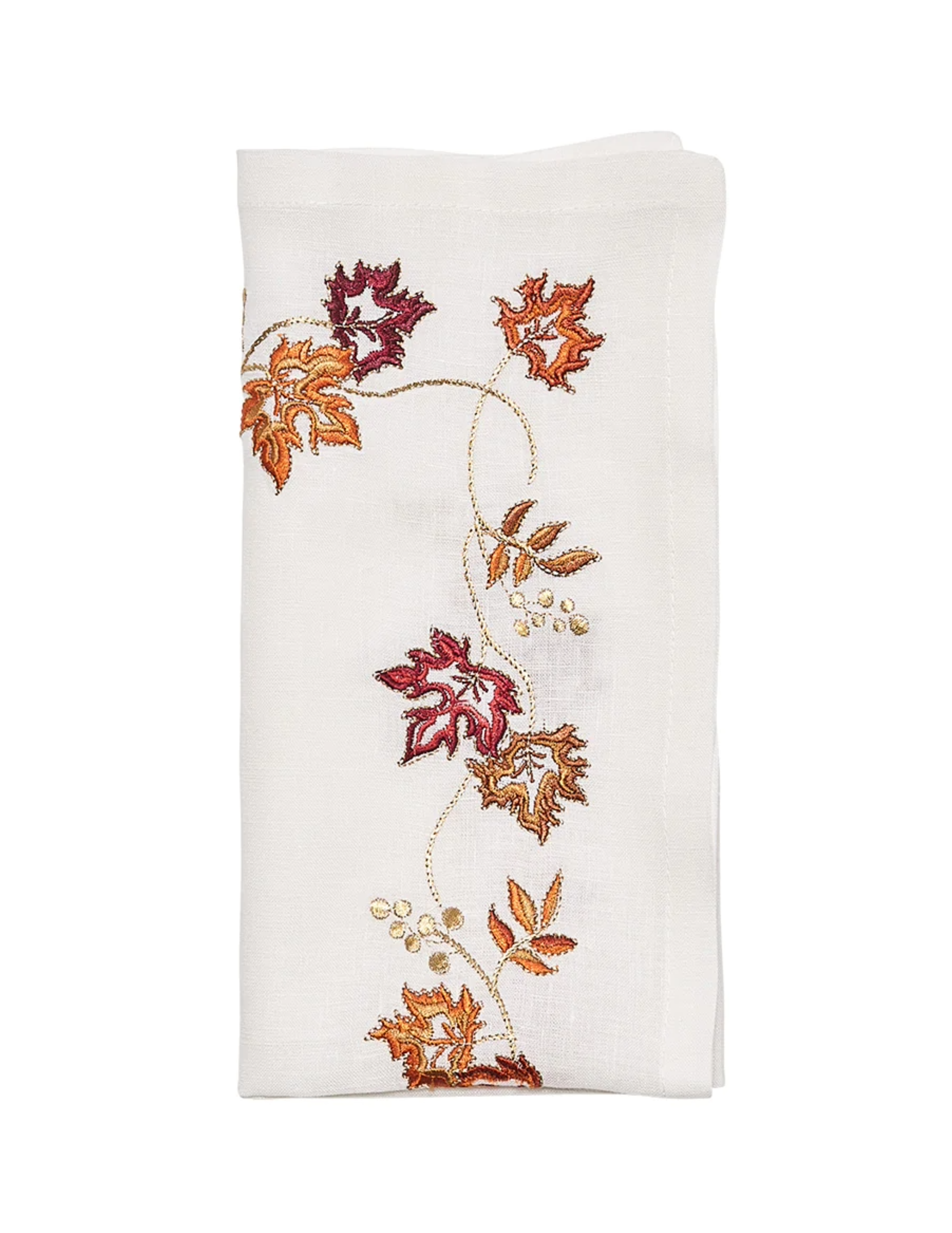 Fall Frolics Napkin Set/4 - White & Multi