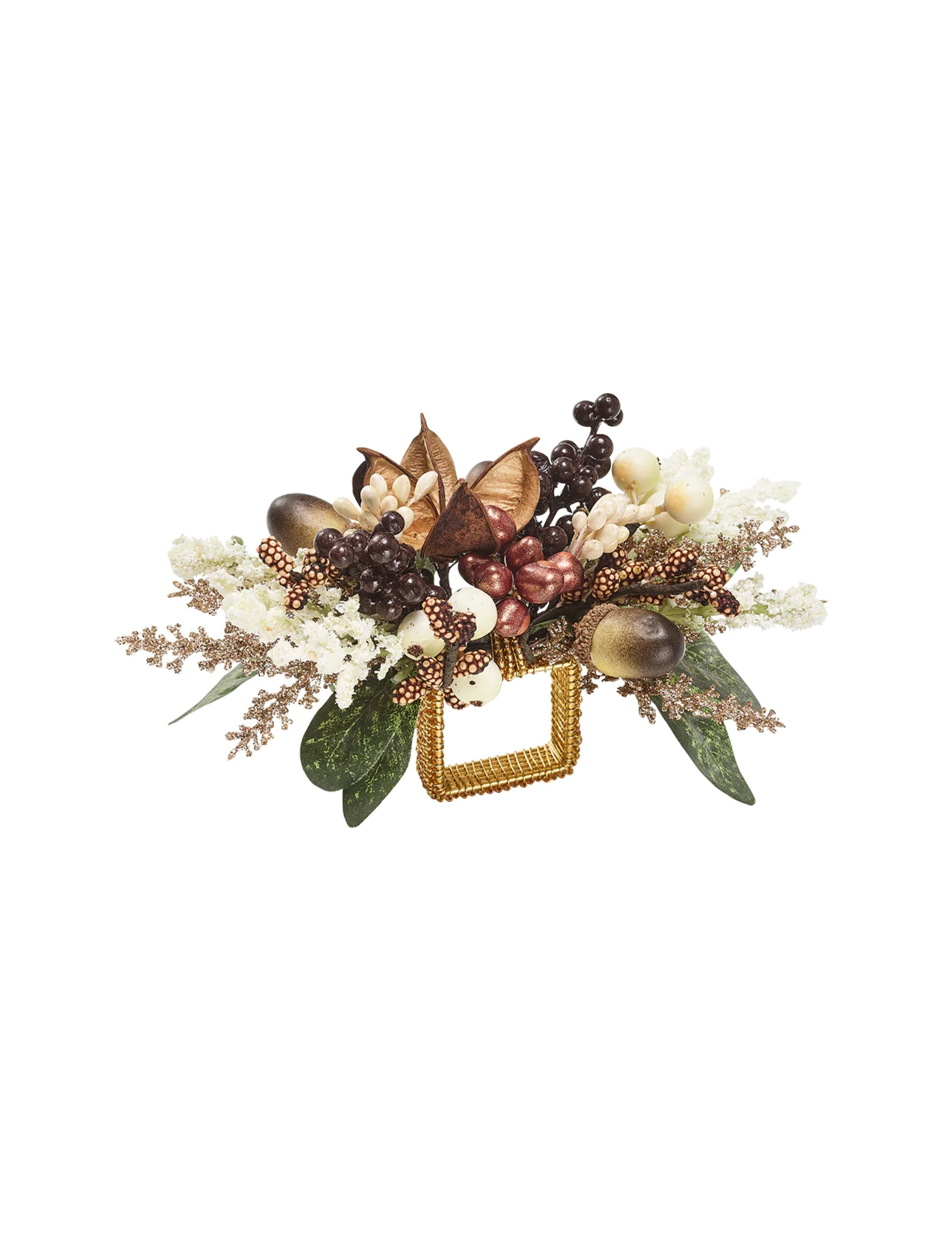 Wildwood Napkin Ring Set/4 - Multi