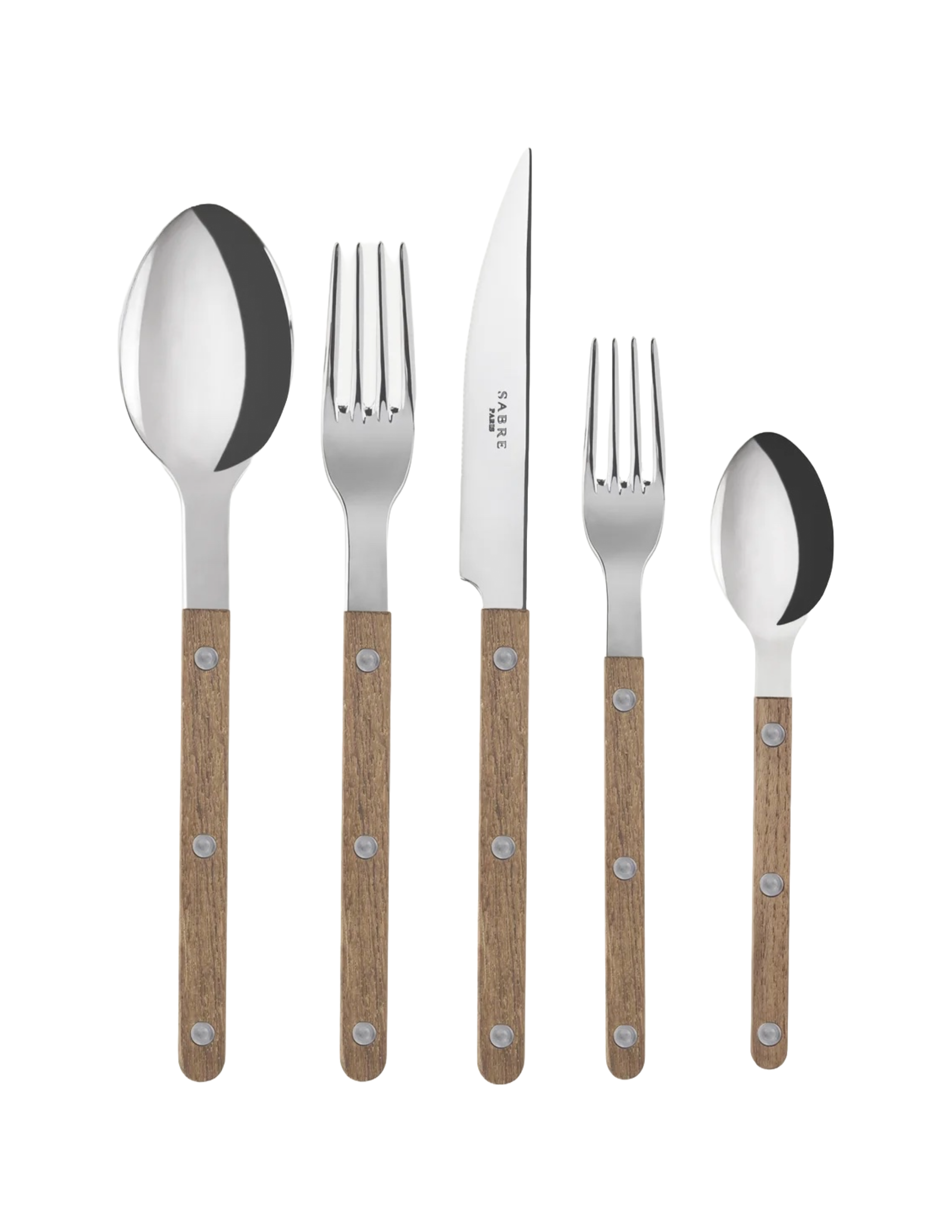 Bistro 5pc Place Setting - Teak