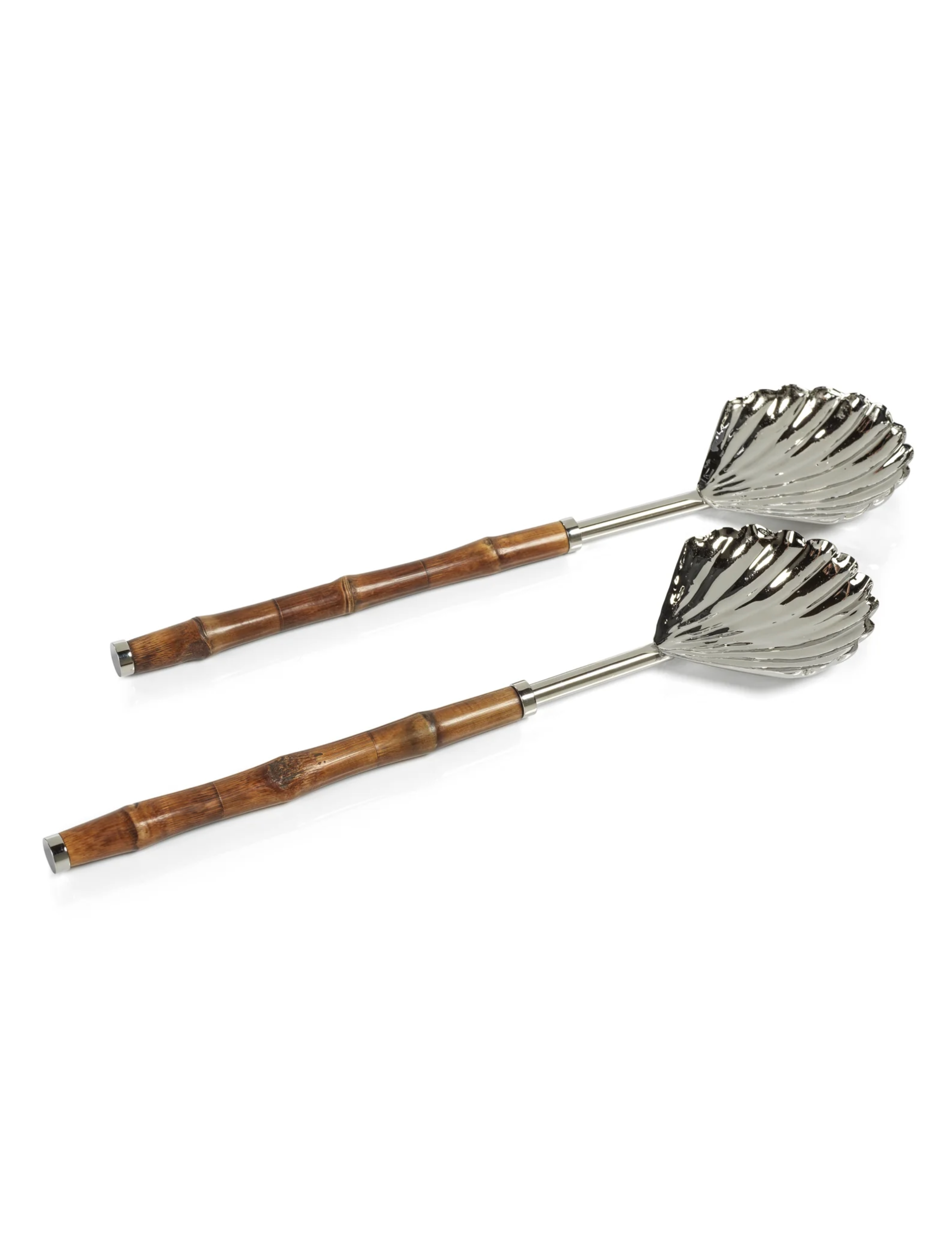 The Colony Bamboo and Nickel Server Set