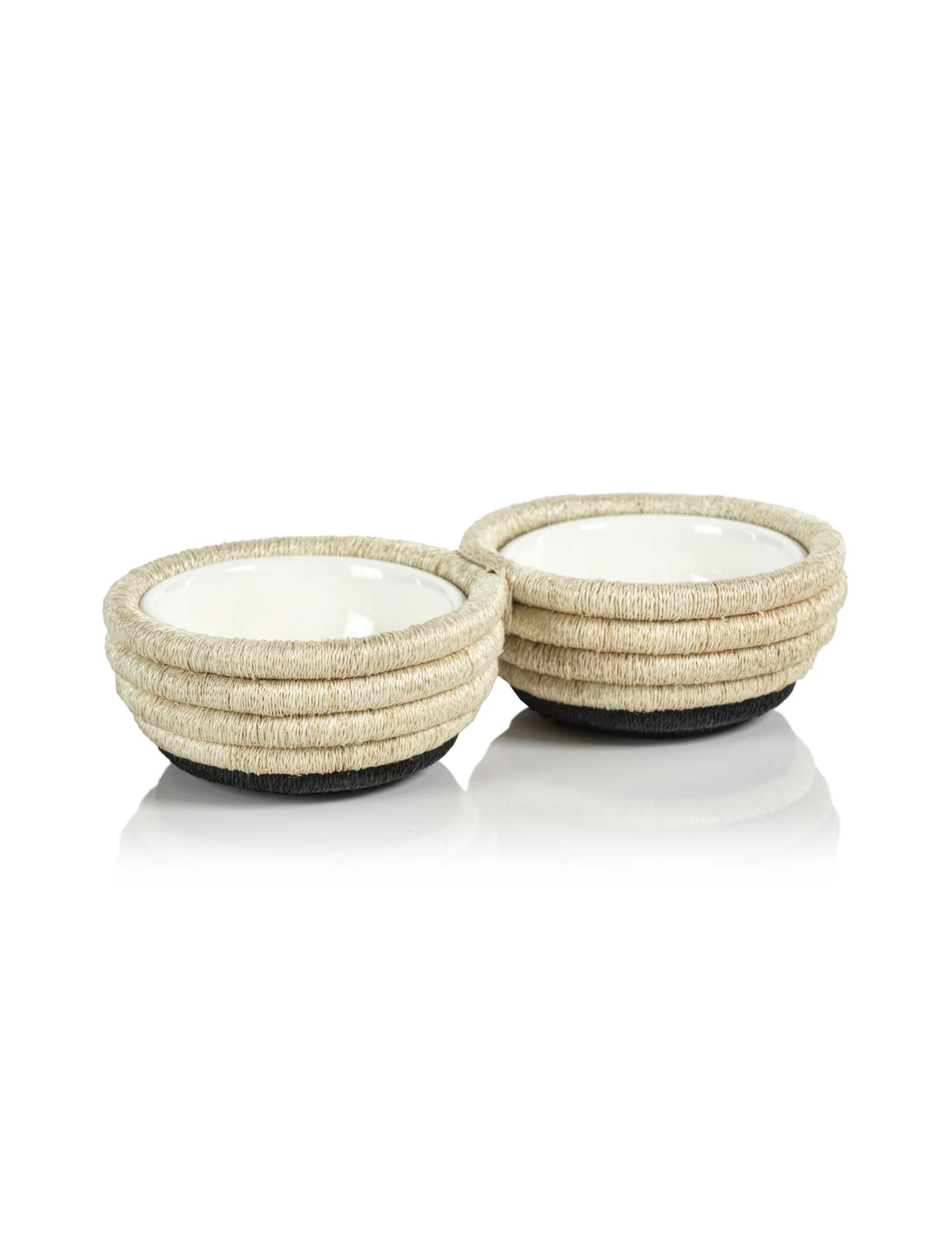 Martigues Coiled Abaca 2 Section Condiment Bowl