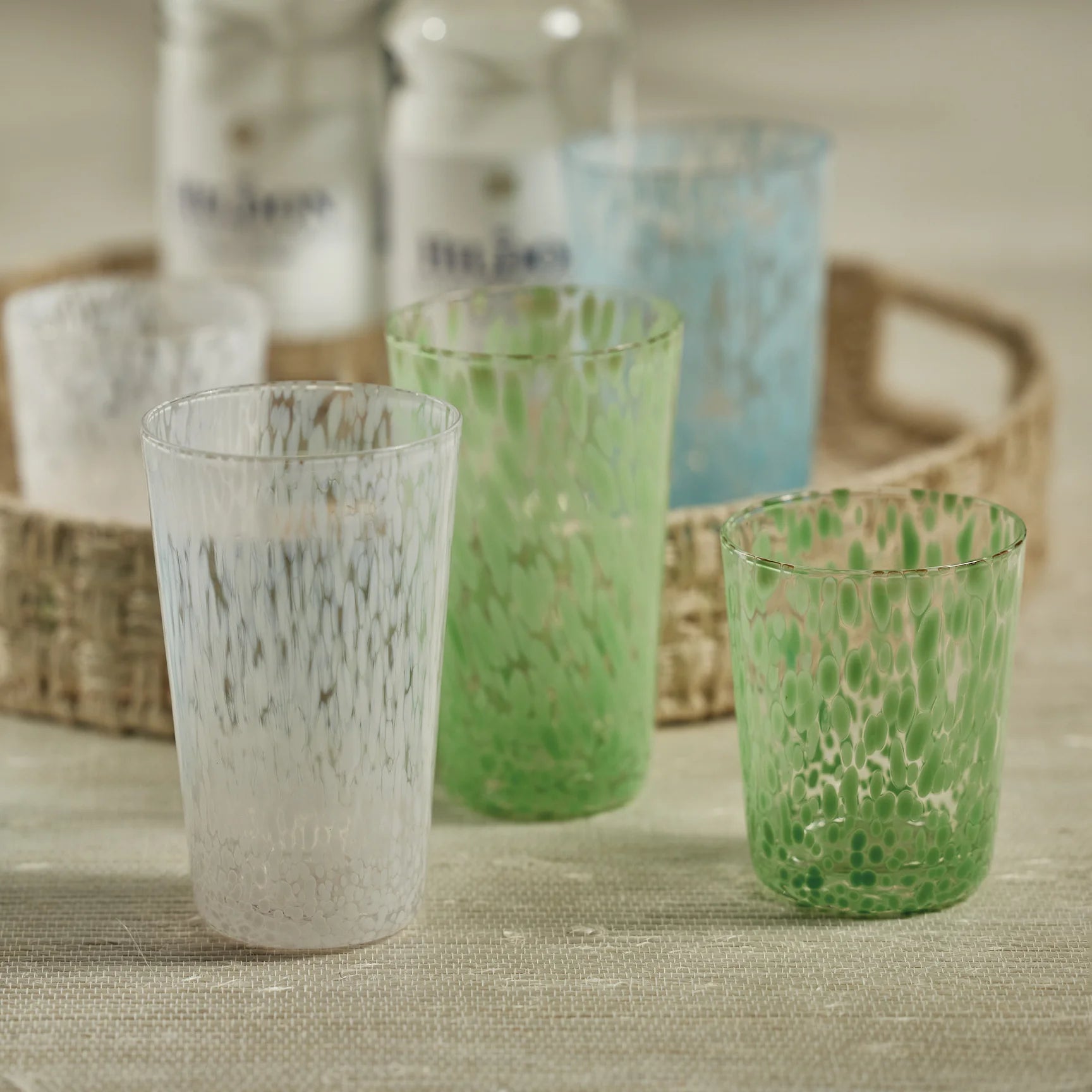 Gigi Speckled Highball Set/4 - White