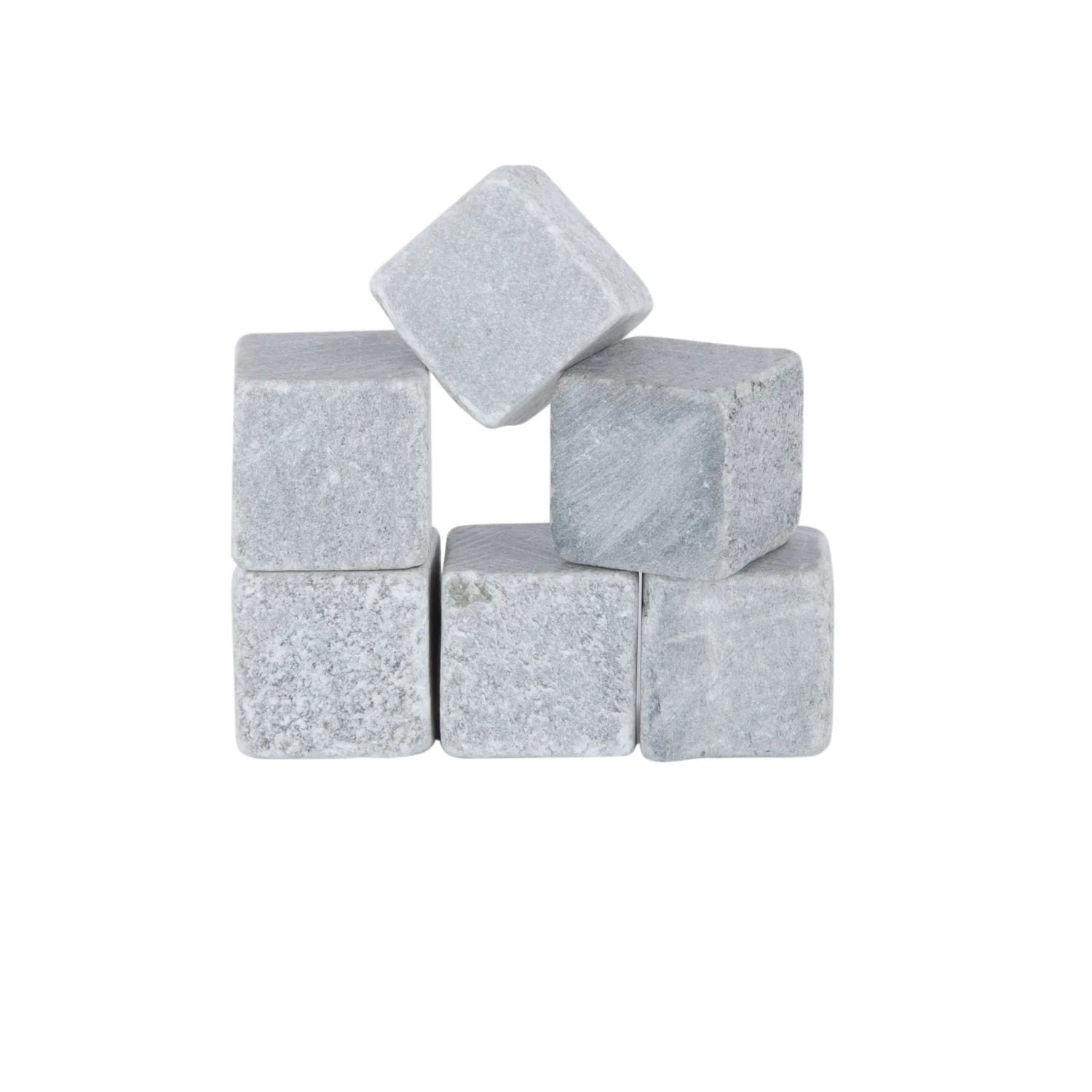 Glacier Rocks Set of 6 Soapstone Cubes