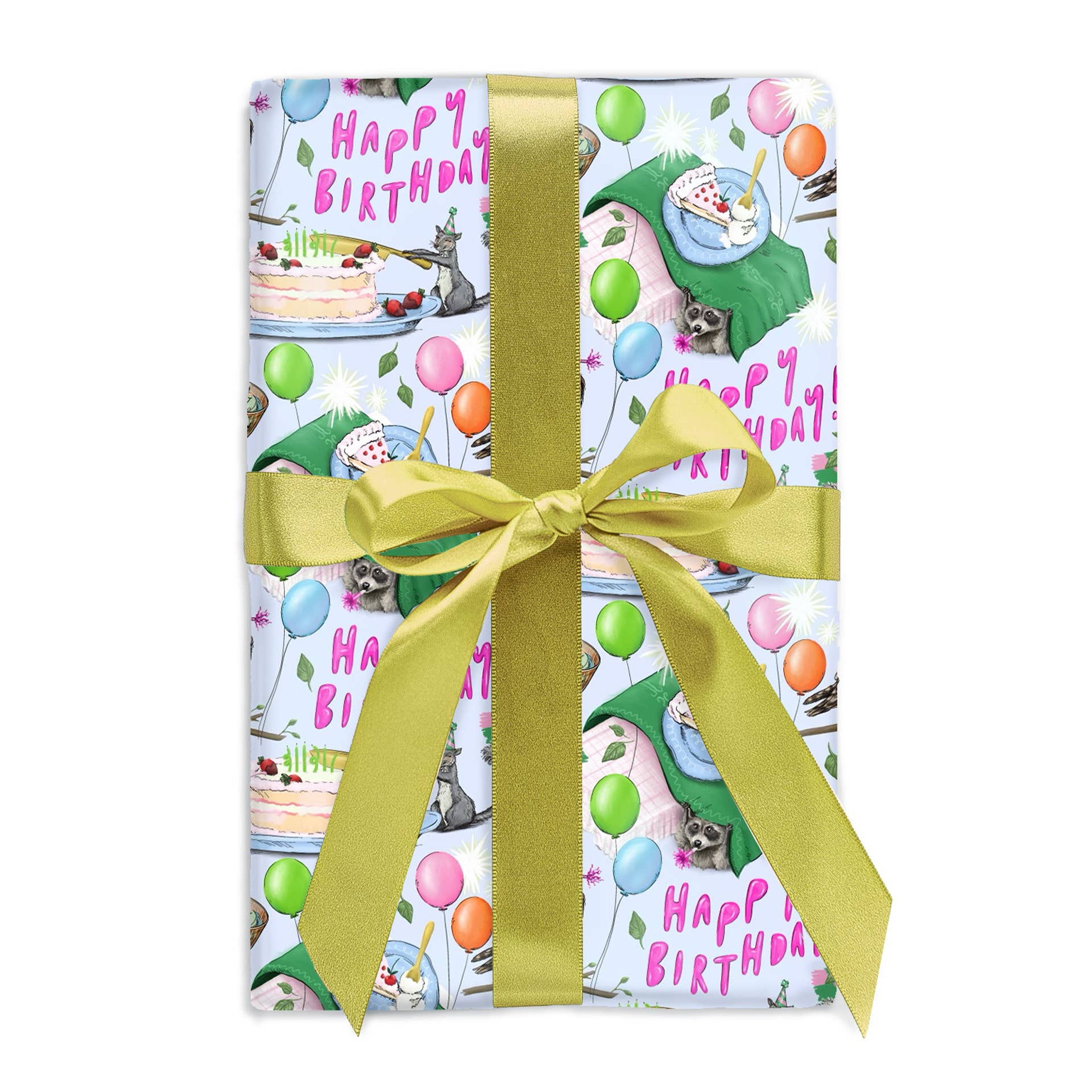 Woodland Animal Birthday Gift Wrap