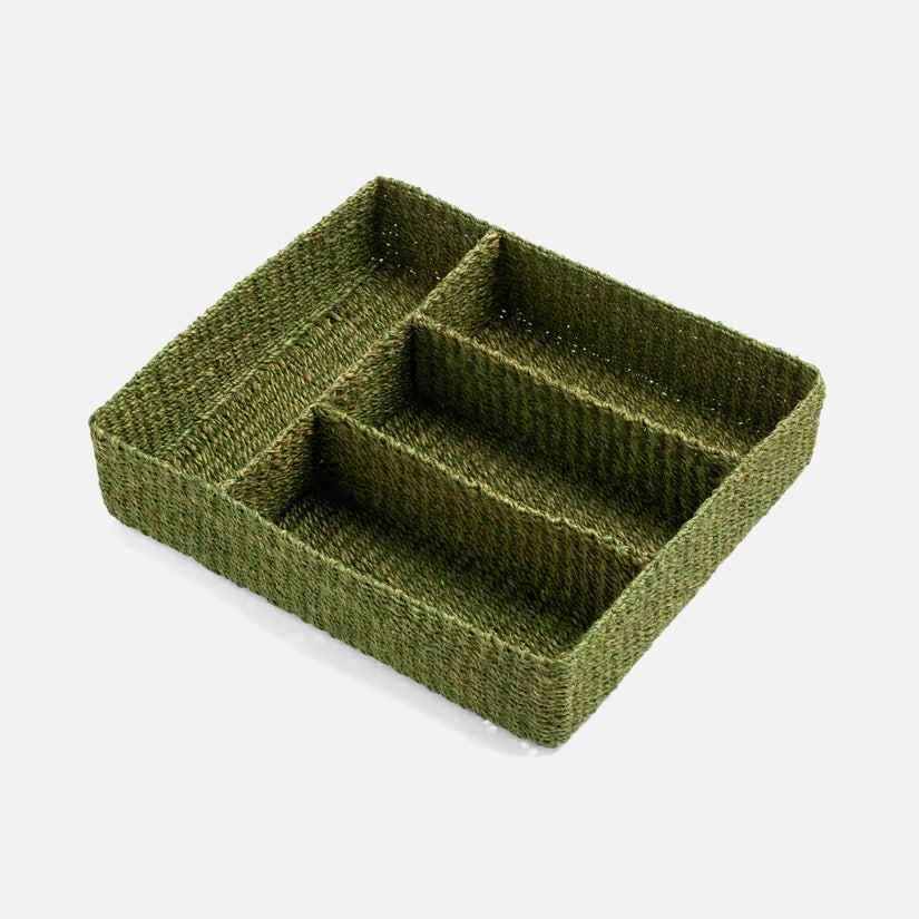 Voru Abaca Flatware Holder - Green