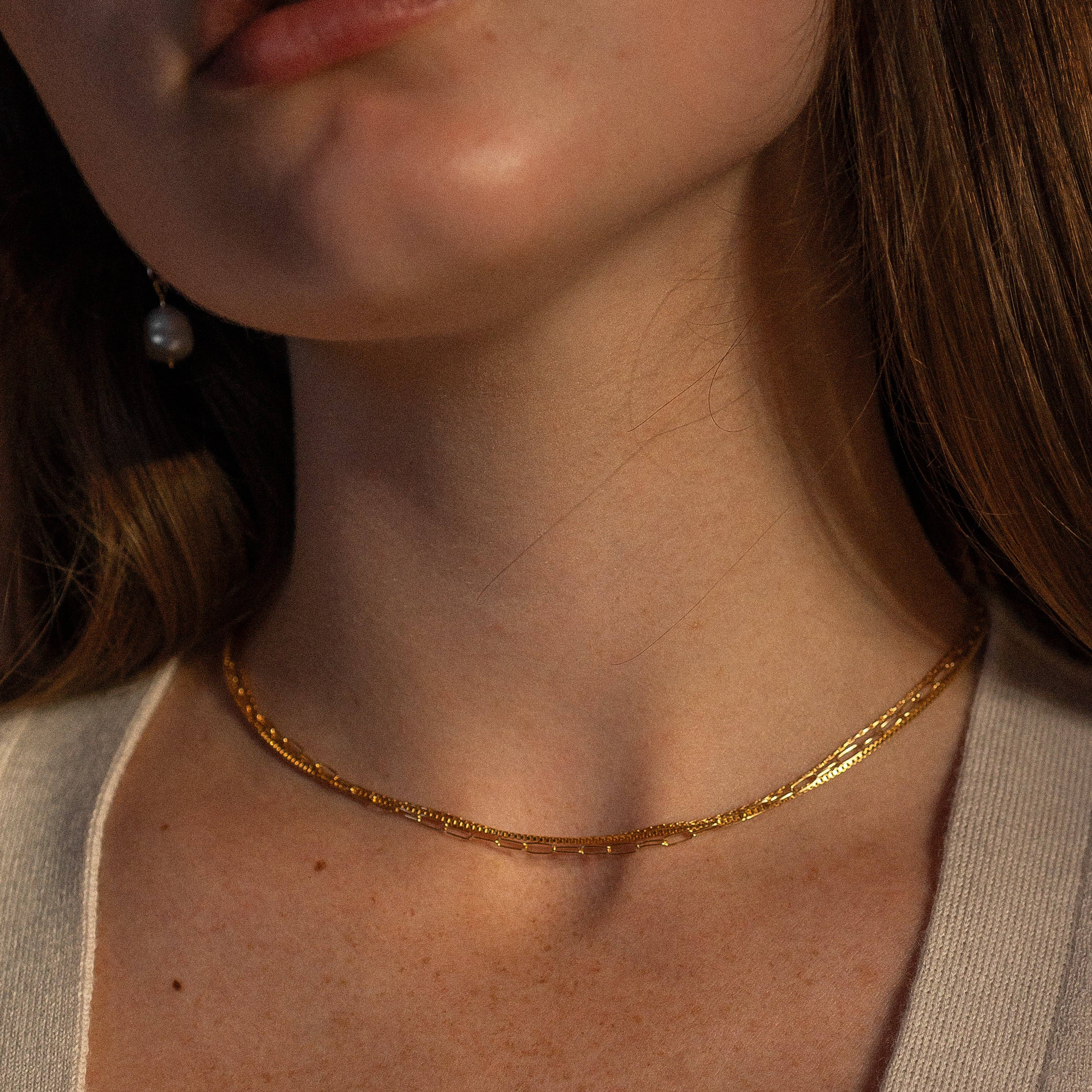 Rosalie Triple Strand Necklace