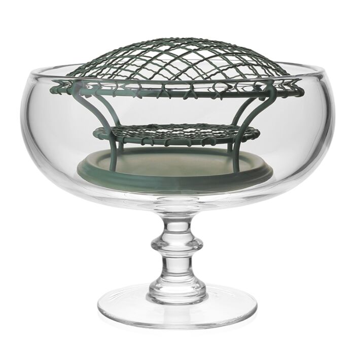 Classic Footed Rose Bowl & Wire