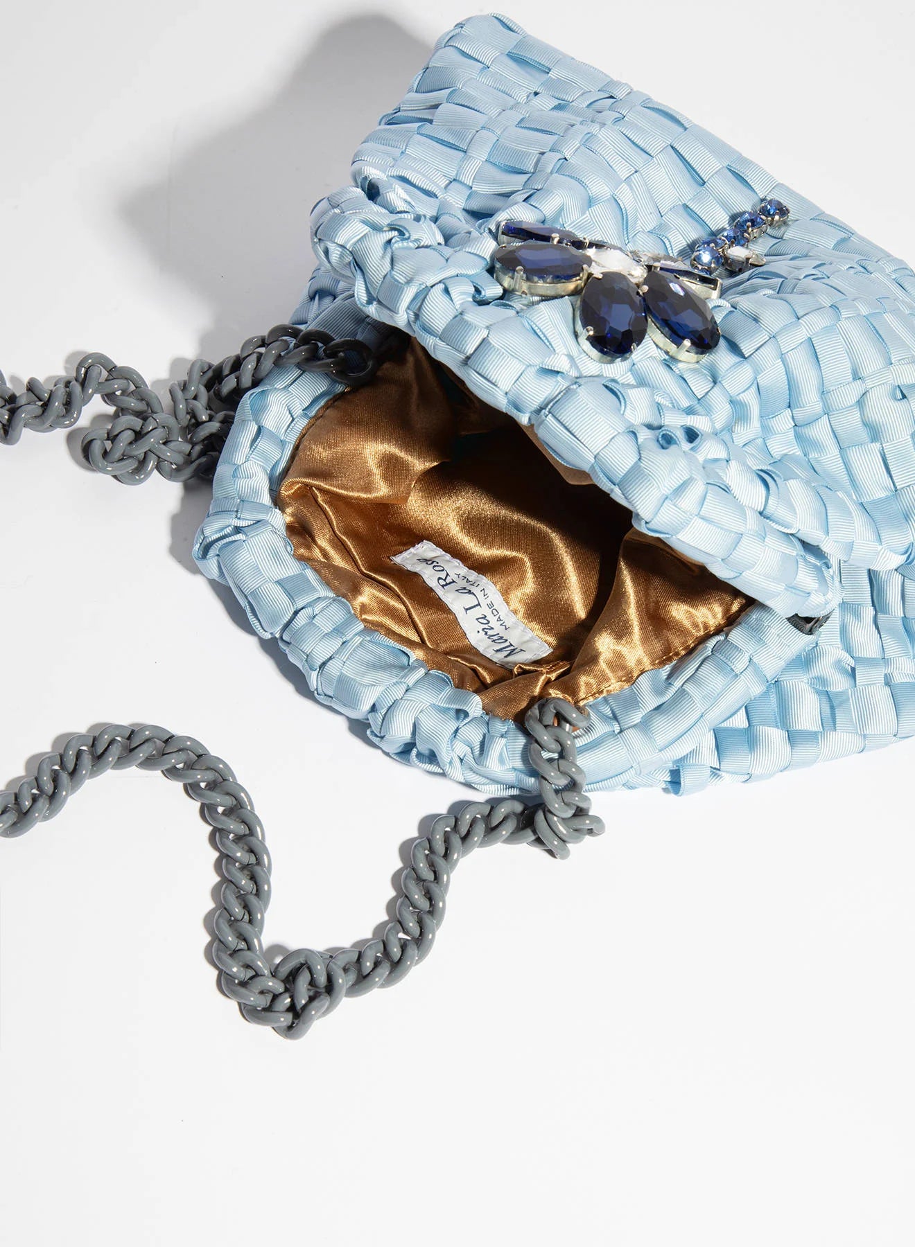 Crystal Petal Mini Game Clutch - Powder Blue