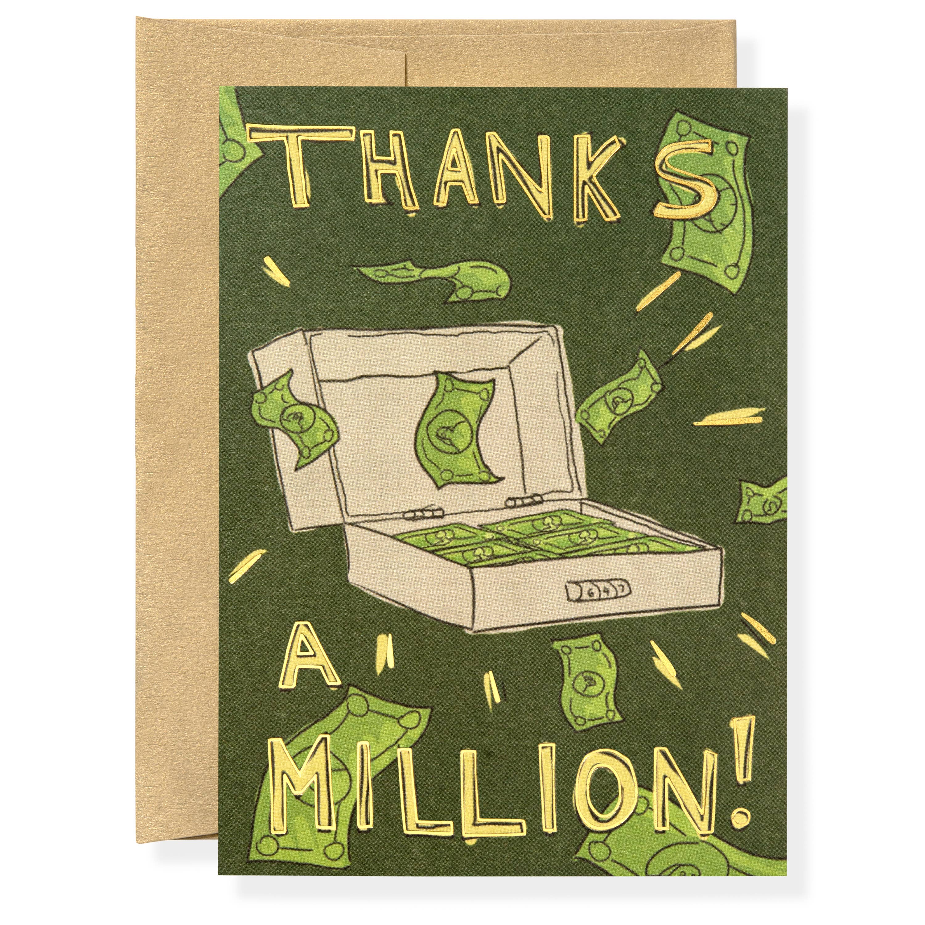 Thanks a Million Greeting Card