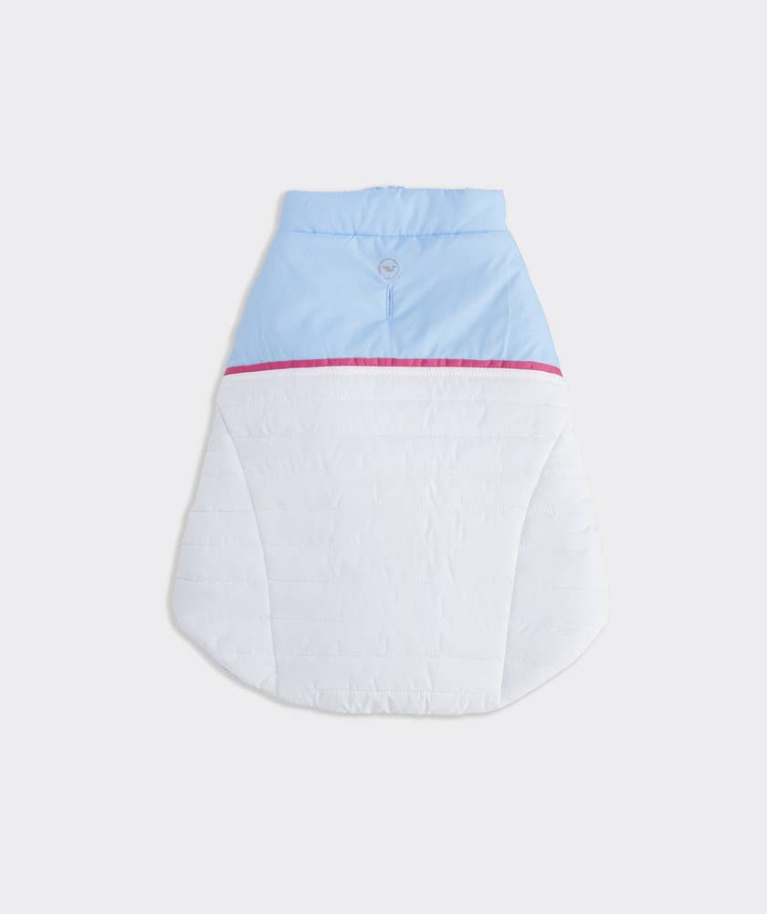 Vineyard Vines x FMA Pet Puffer Jacket - White Cap