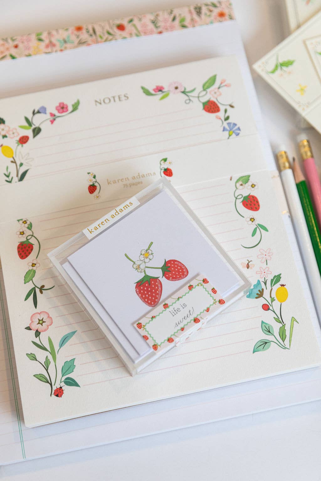 Gift Enclosures Box of 6 - Strawberry