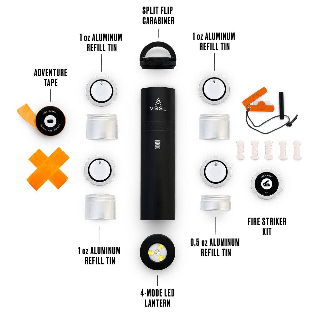 Camp Supplies Stash Light - Black