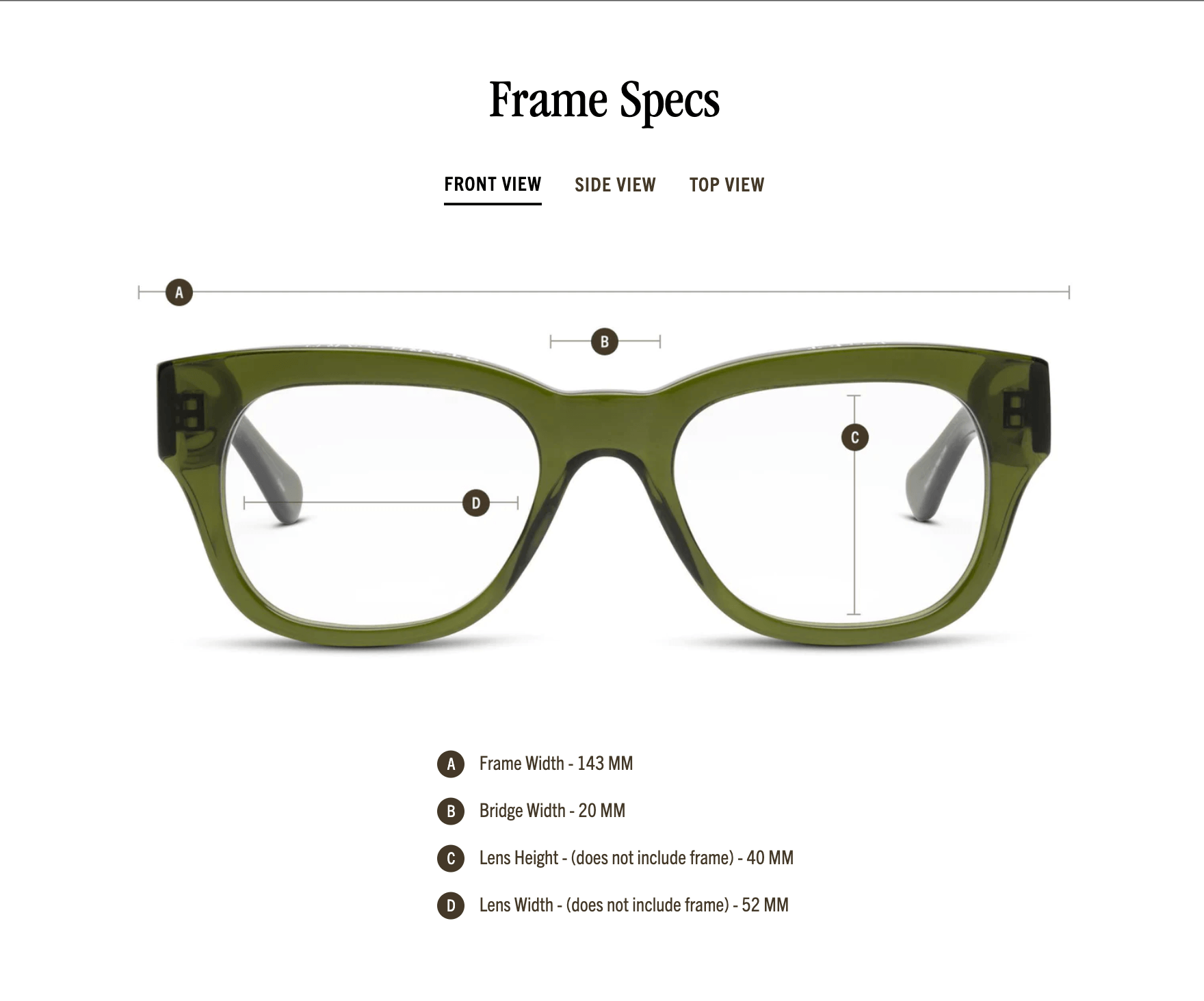 Miklos Reading Glasses - Algae