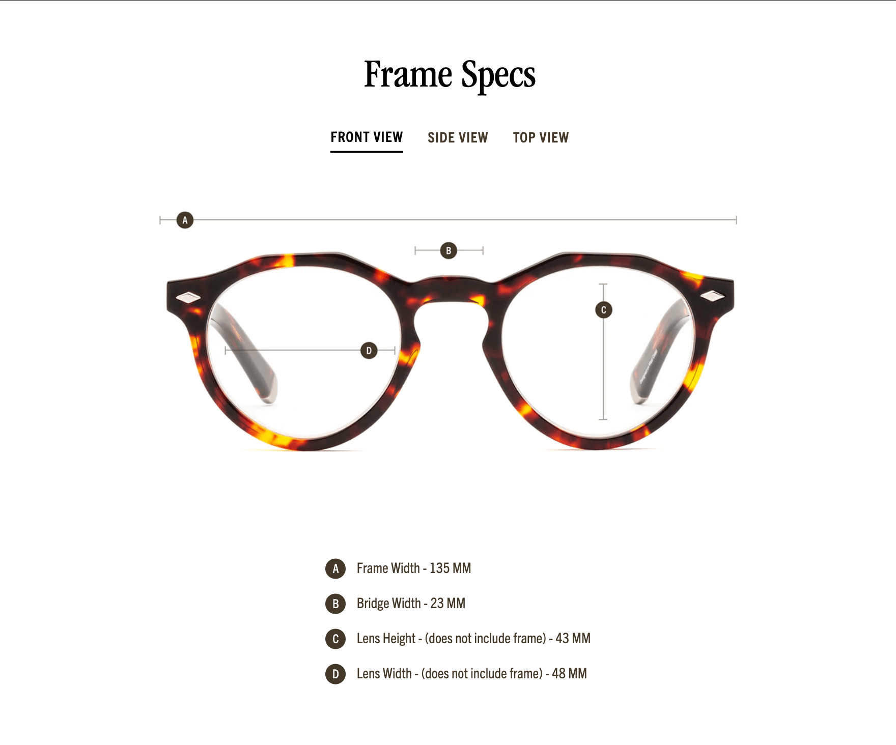 Dogleg Reading Glasses - Turtle