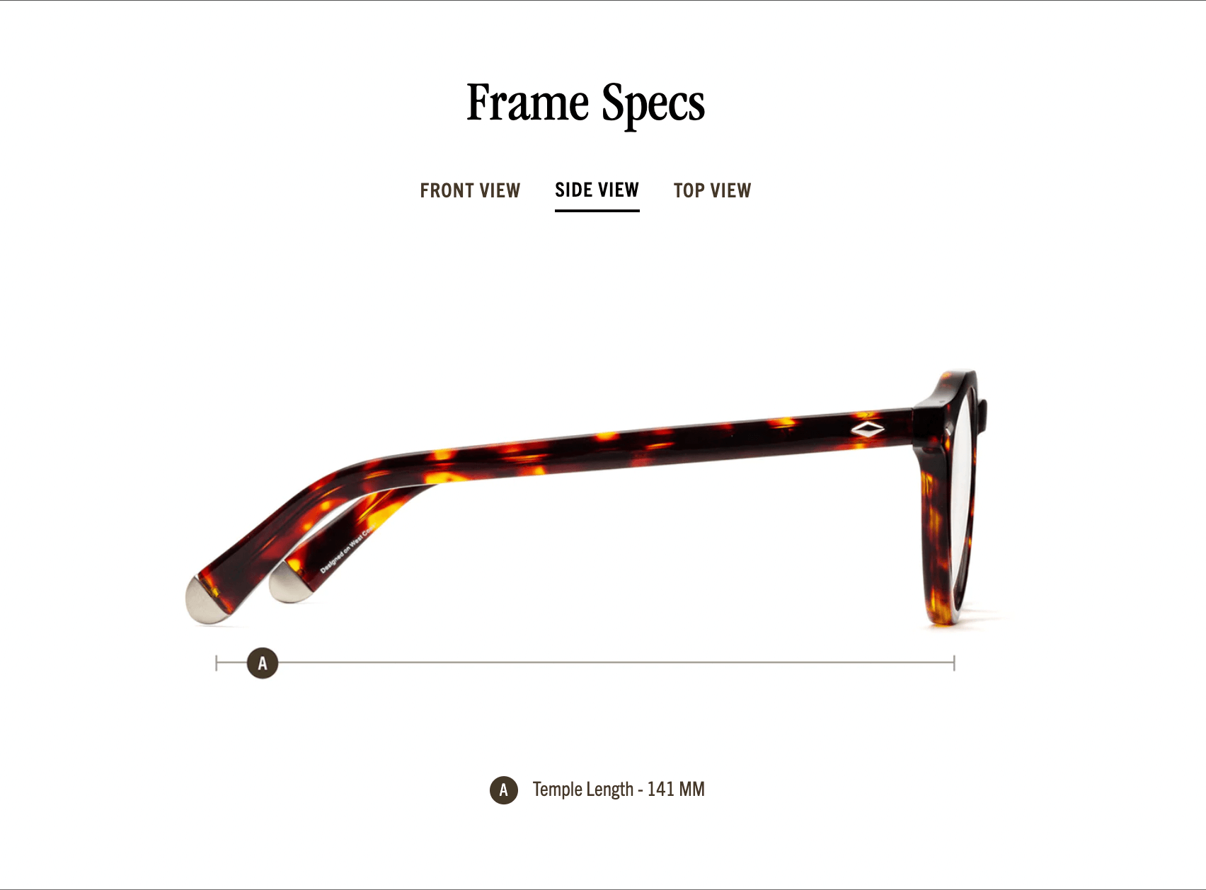 Dogleg Reading Glasses - Turtle