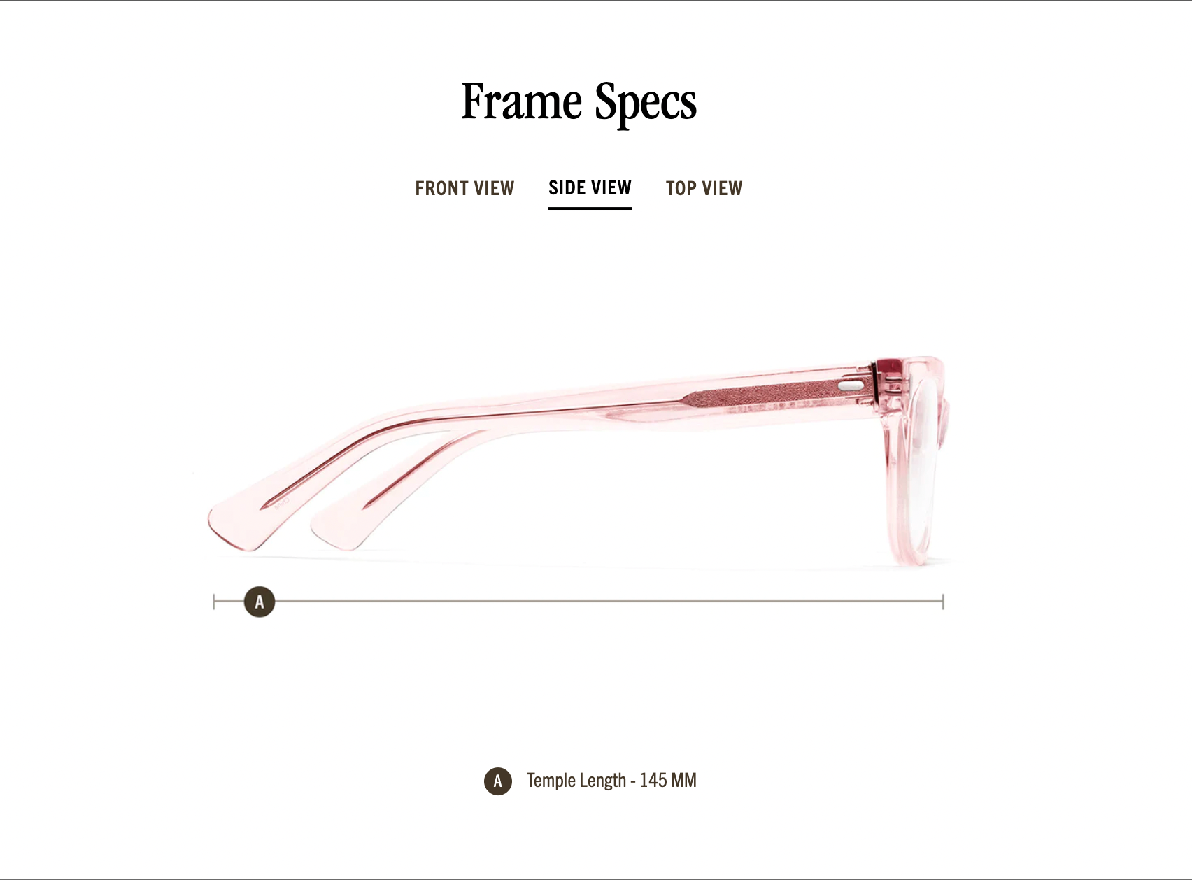 Bixby Reading Glasses - Polished Clear Pink