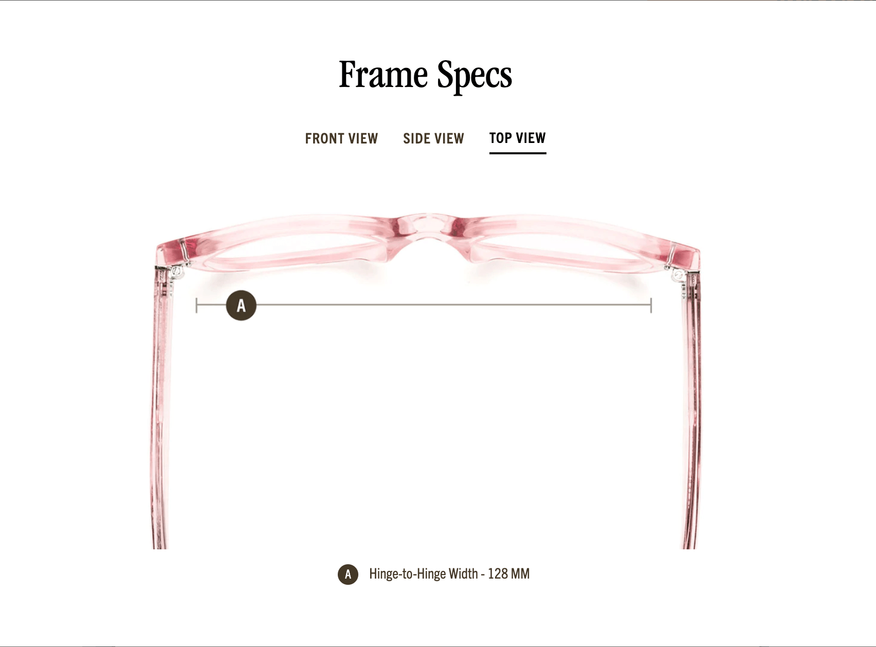 Bixby Reading Glasses - Polished Clear Pink