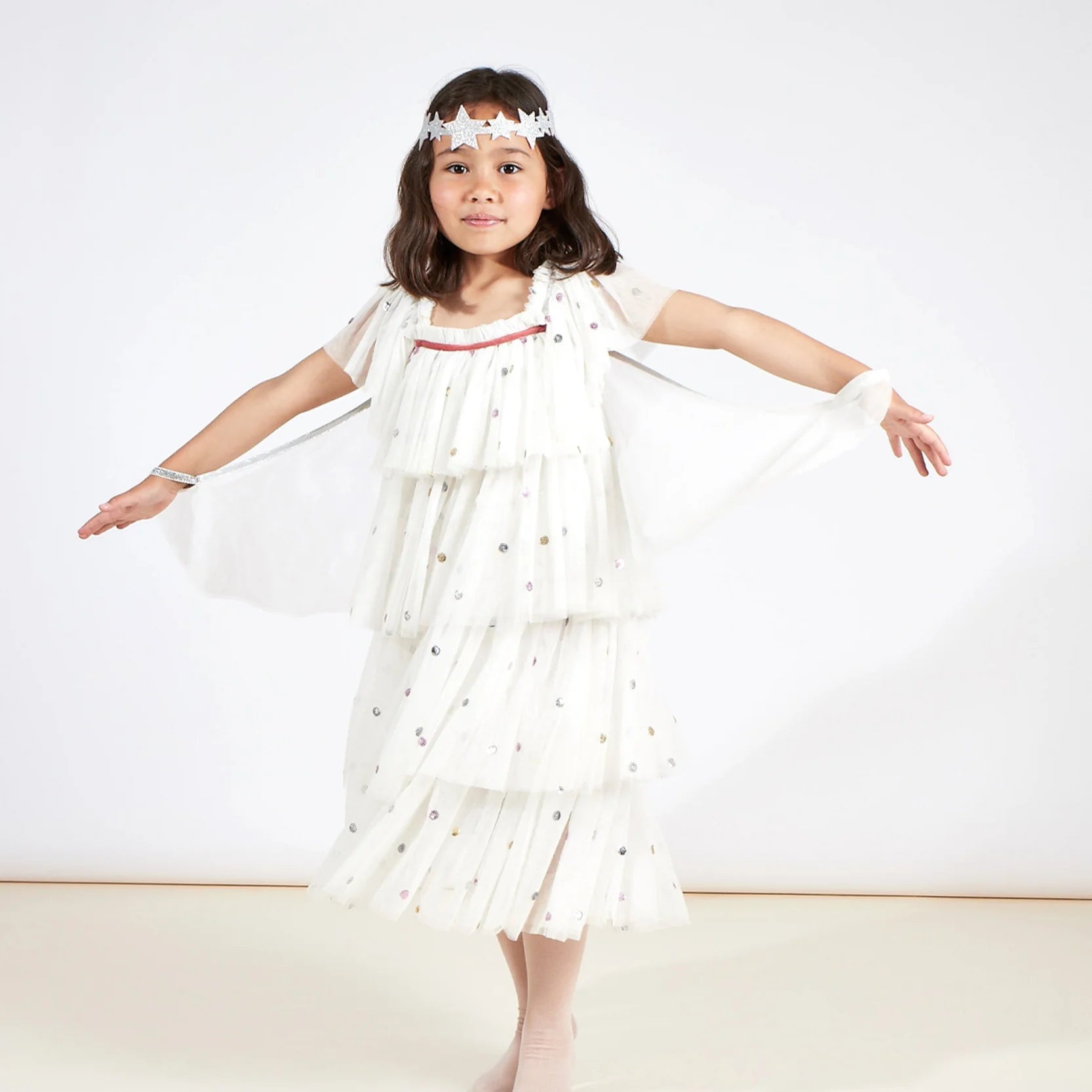 Sequin Tuille Angel Costume