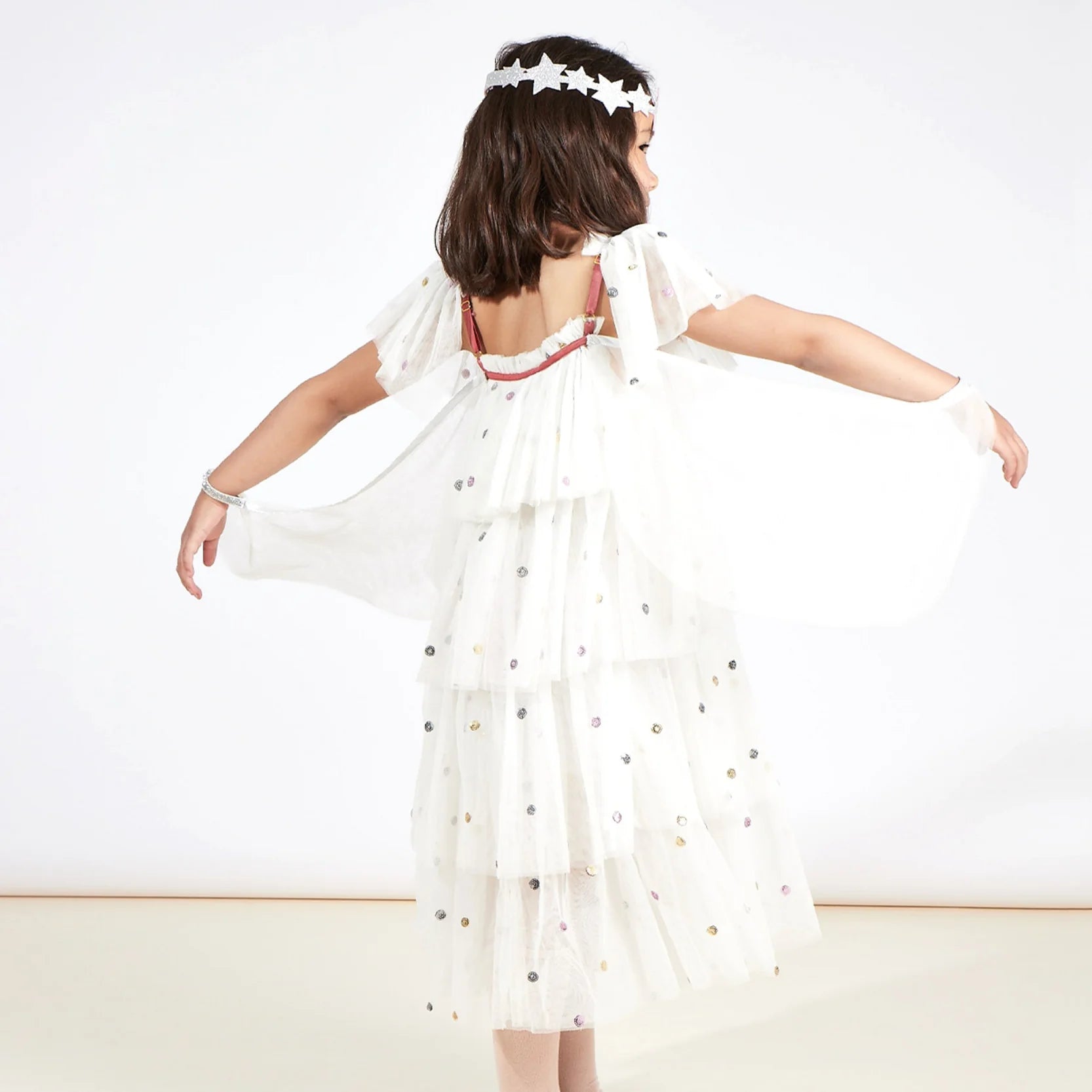 Sequin Tuille Angel Costume