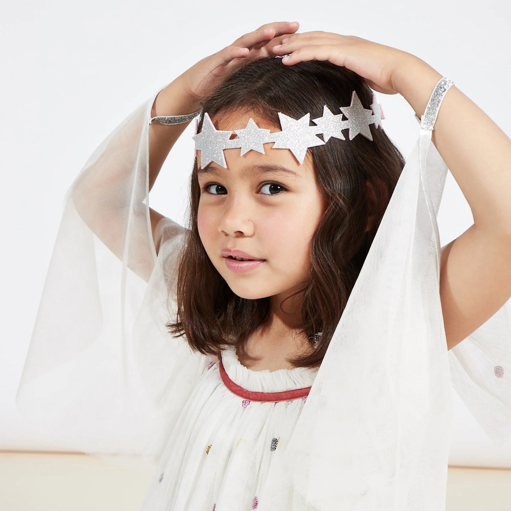 Sequin Tuille Angel Costume