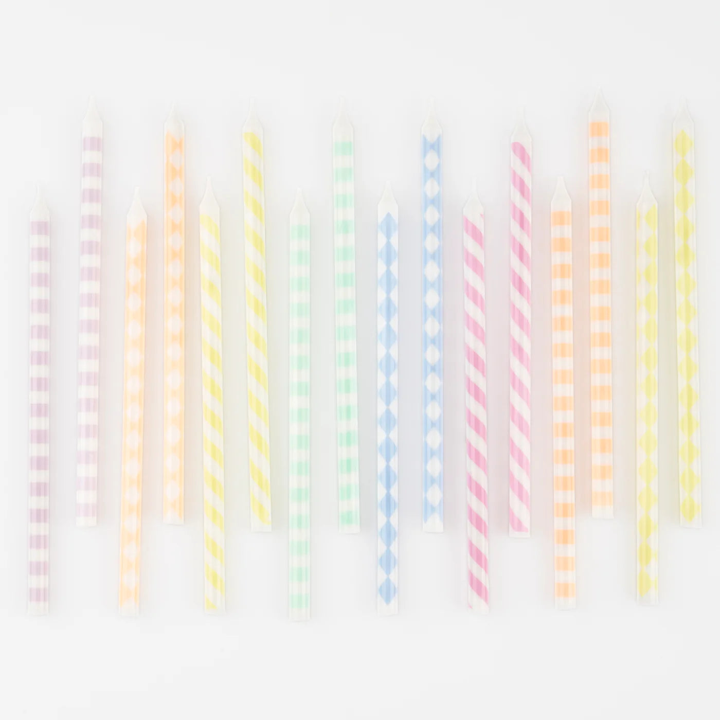 Pastel Patterned Candles