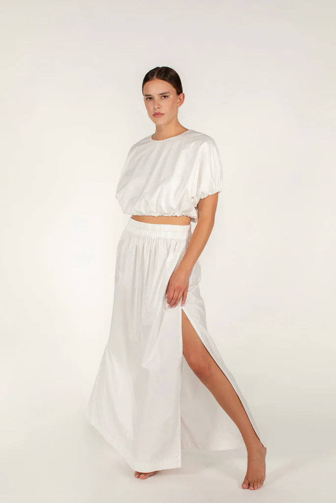 Delia Maxi Skirt - Bone